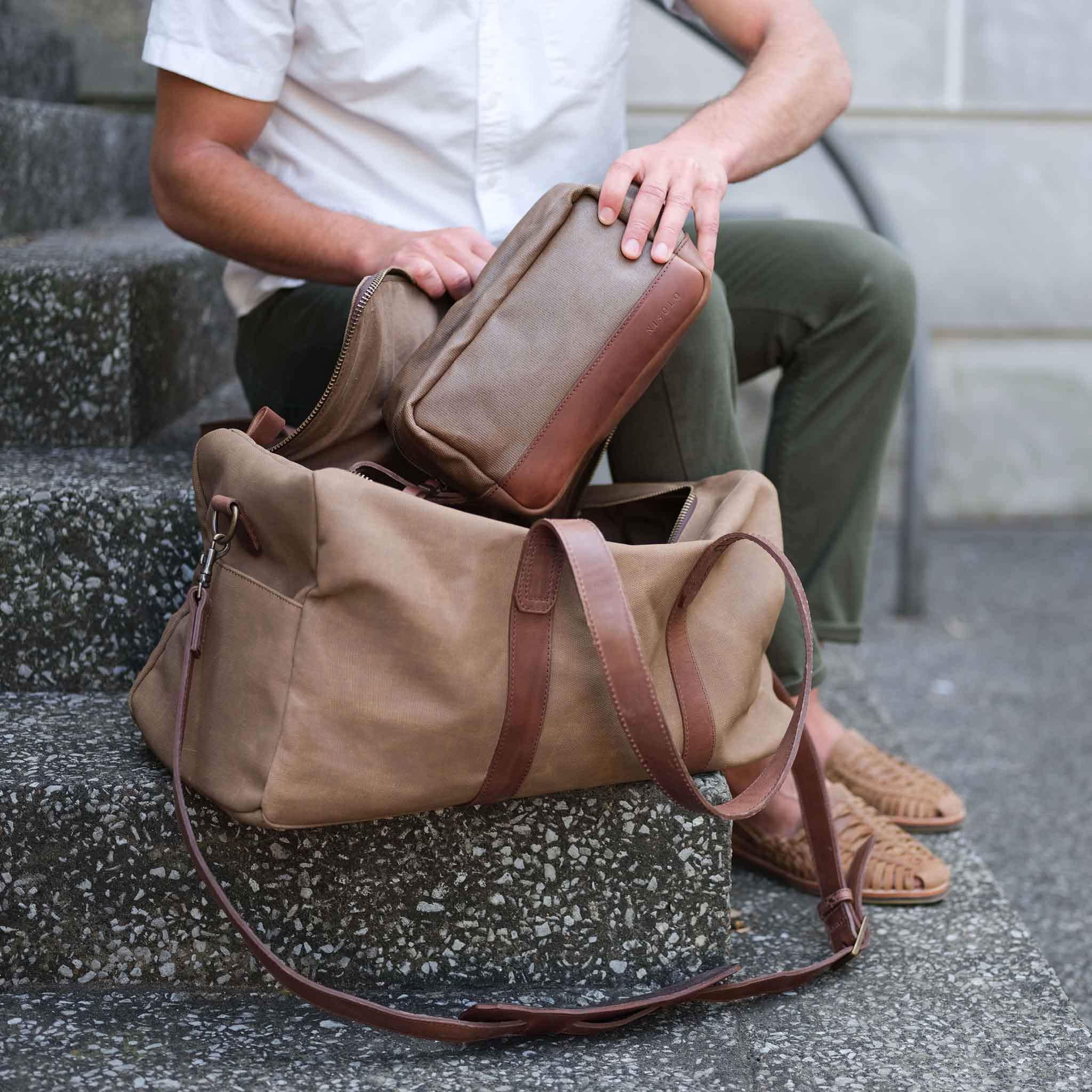 Durango Waxed Canvas Dopp Kit