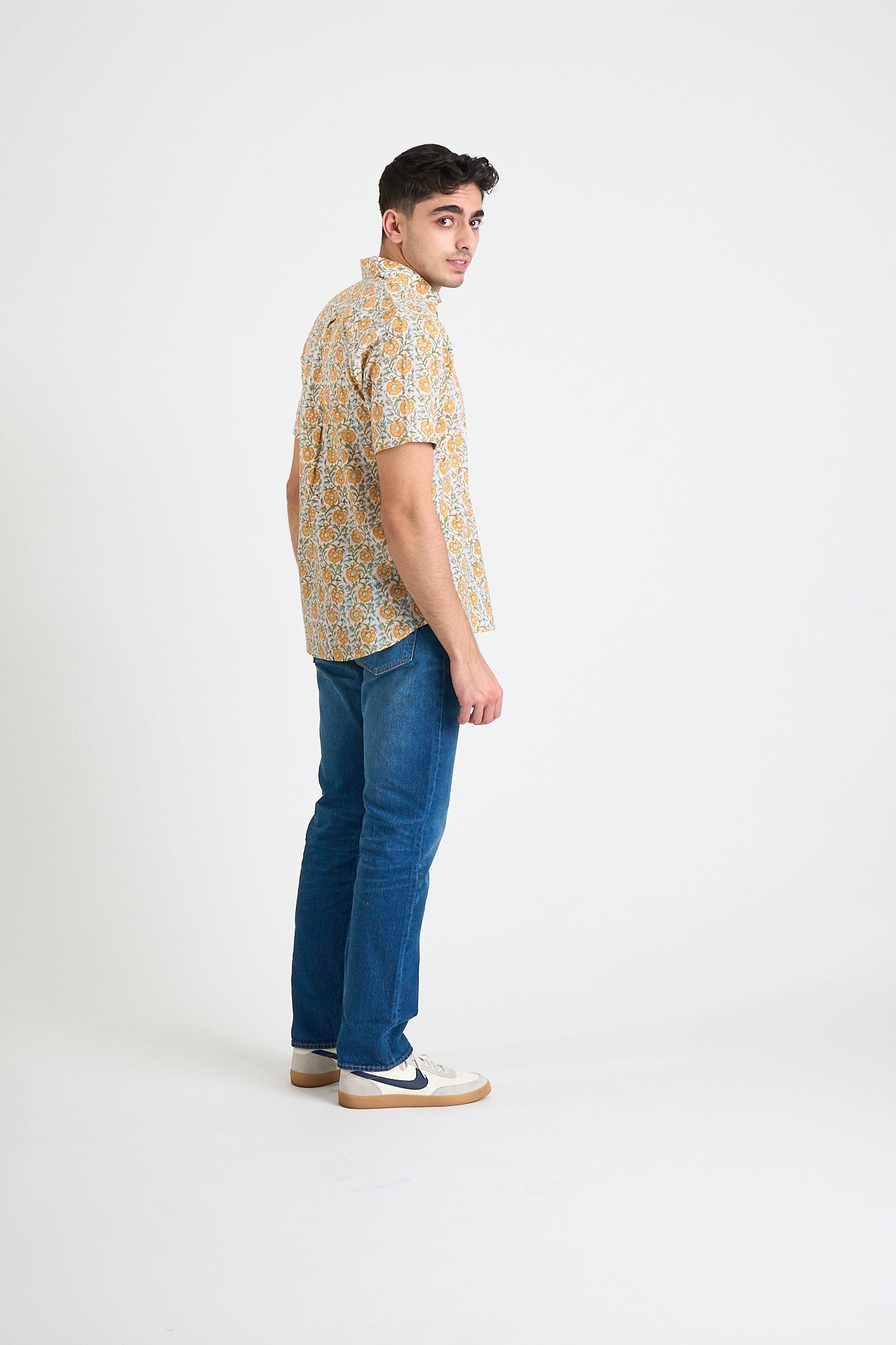 Men's Prat Short Sleeve Shirt - Citrus Floral