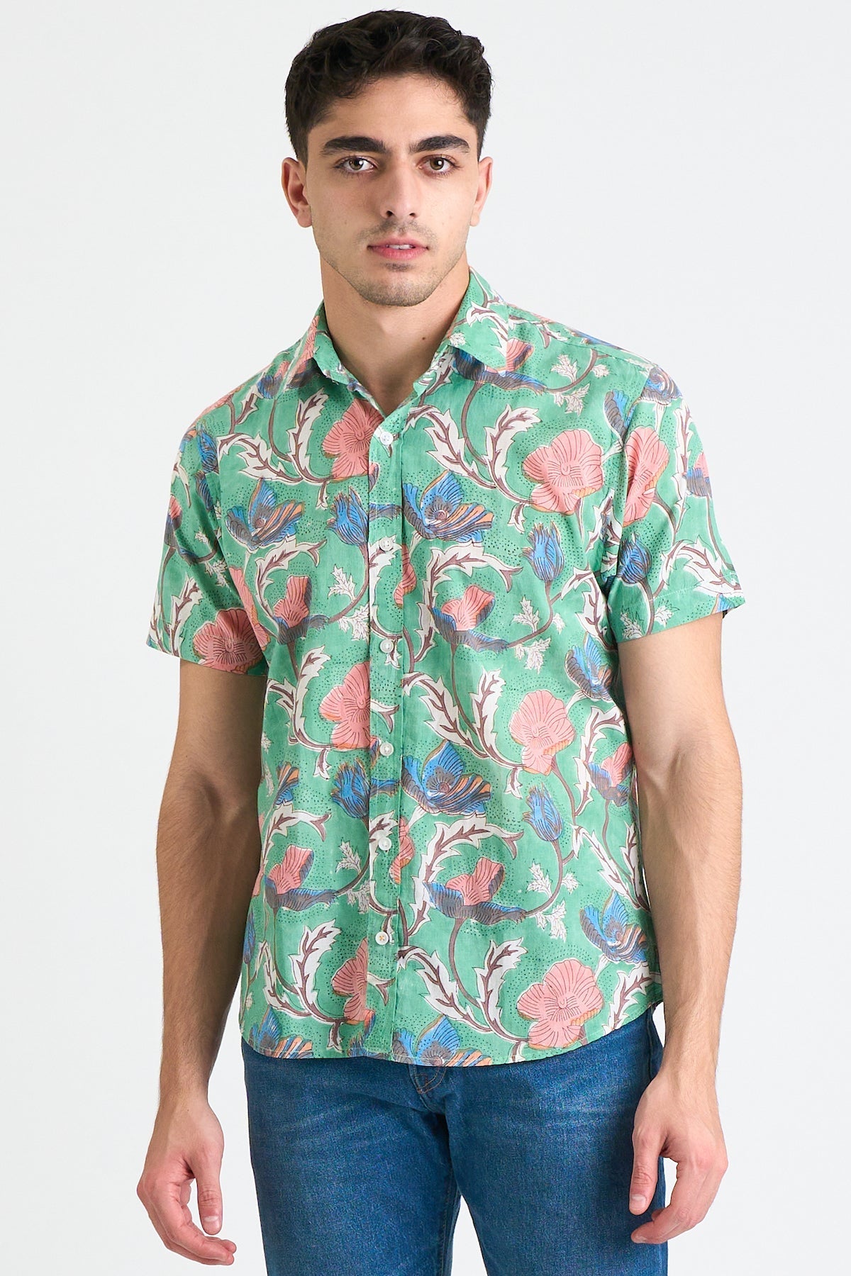 Men's Sheril Short Sleeve Shirt - Graphic Floral