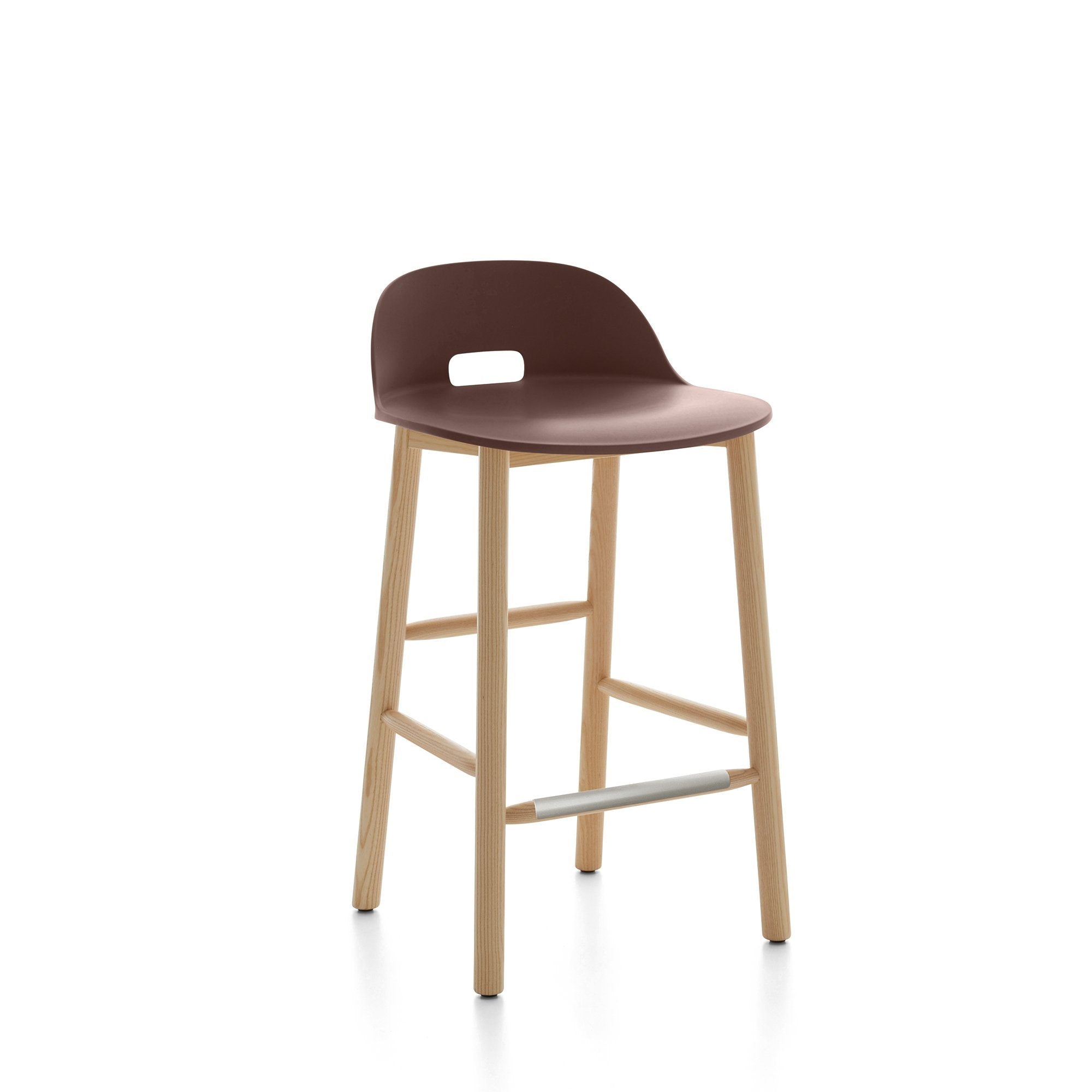 Alfi Recycled Low Back Barstool - Ash