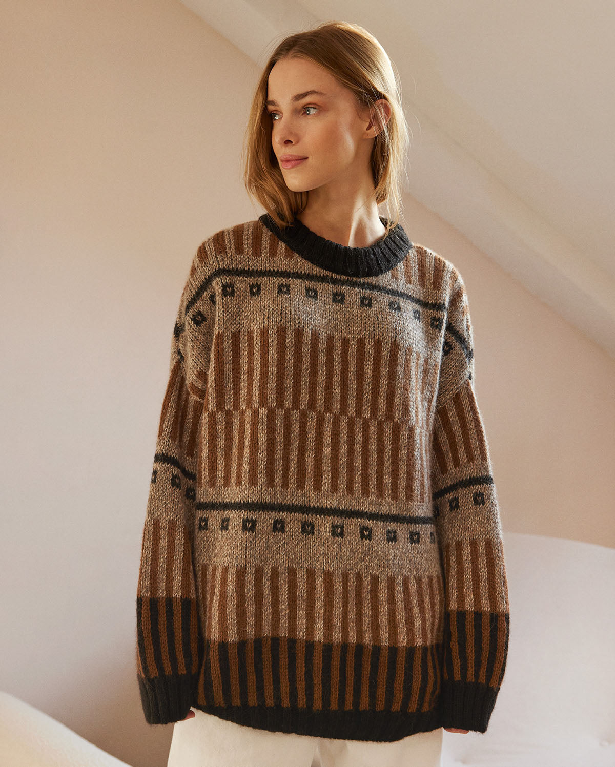 Ethno Unisex Alpaca Wool Sweater