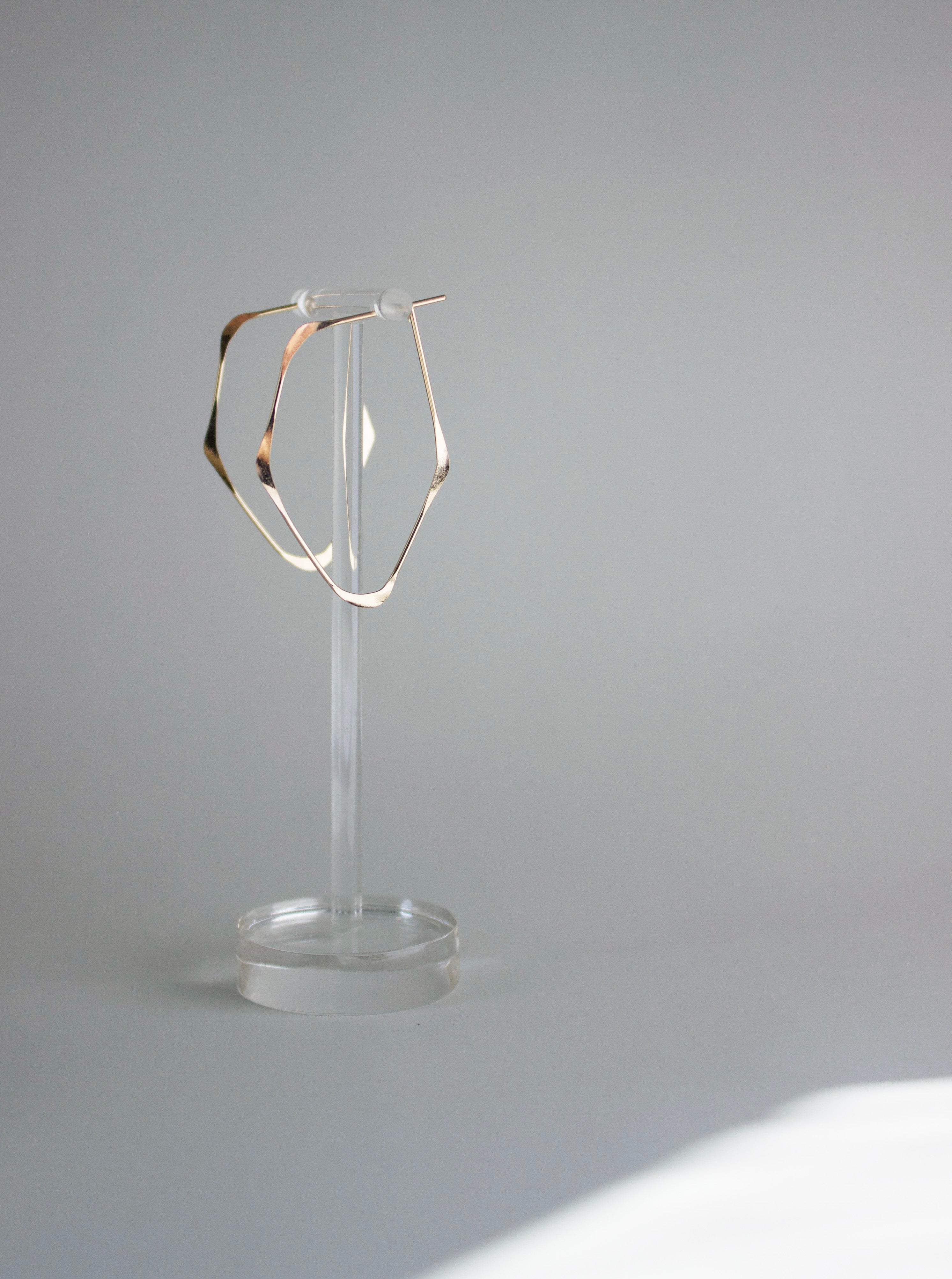 Facet Hoop Earrings