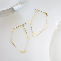 Facet Hoop Earrings