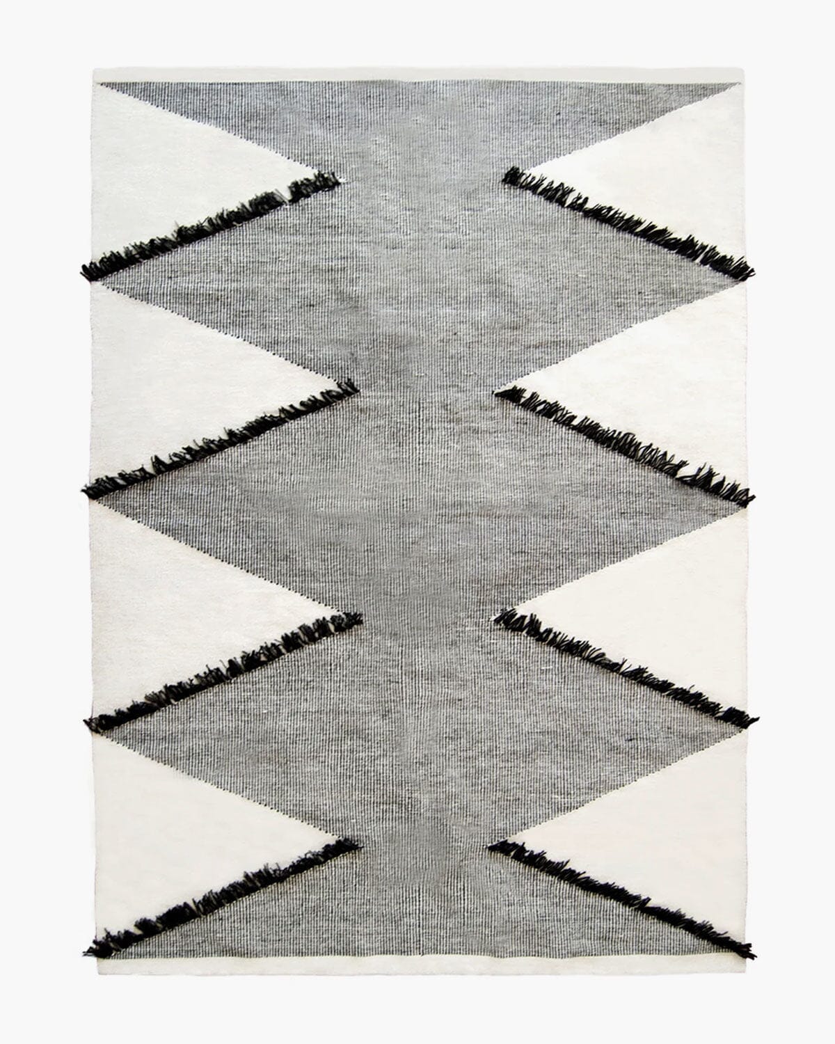 Frilled Diamonds Wool Runner / Rug