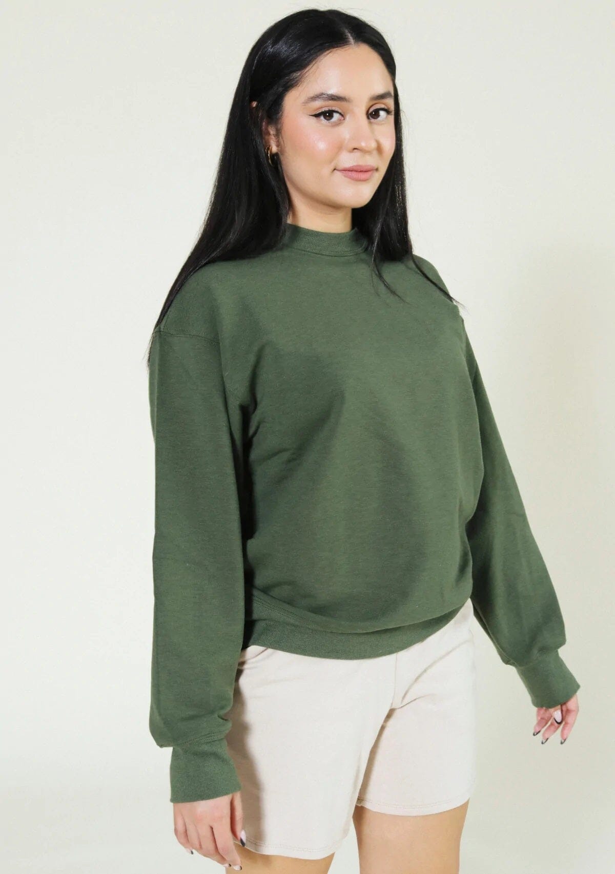 Gabbie Oversized Tencel Crew Sweatshirt