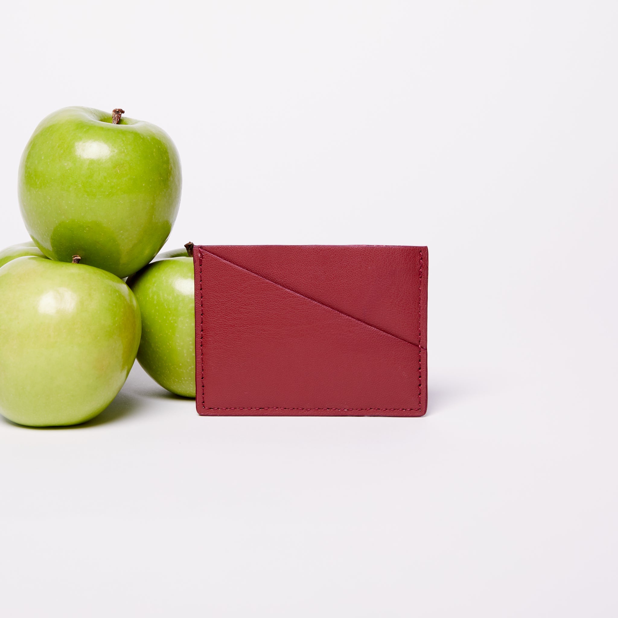 Gala Apple Leather Puzzle Cardholder