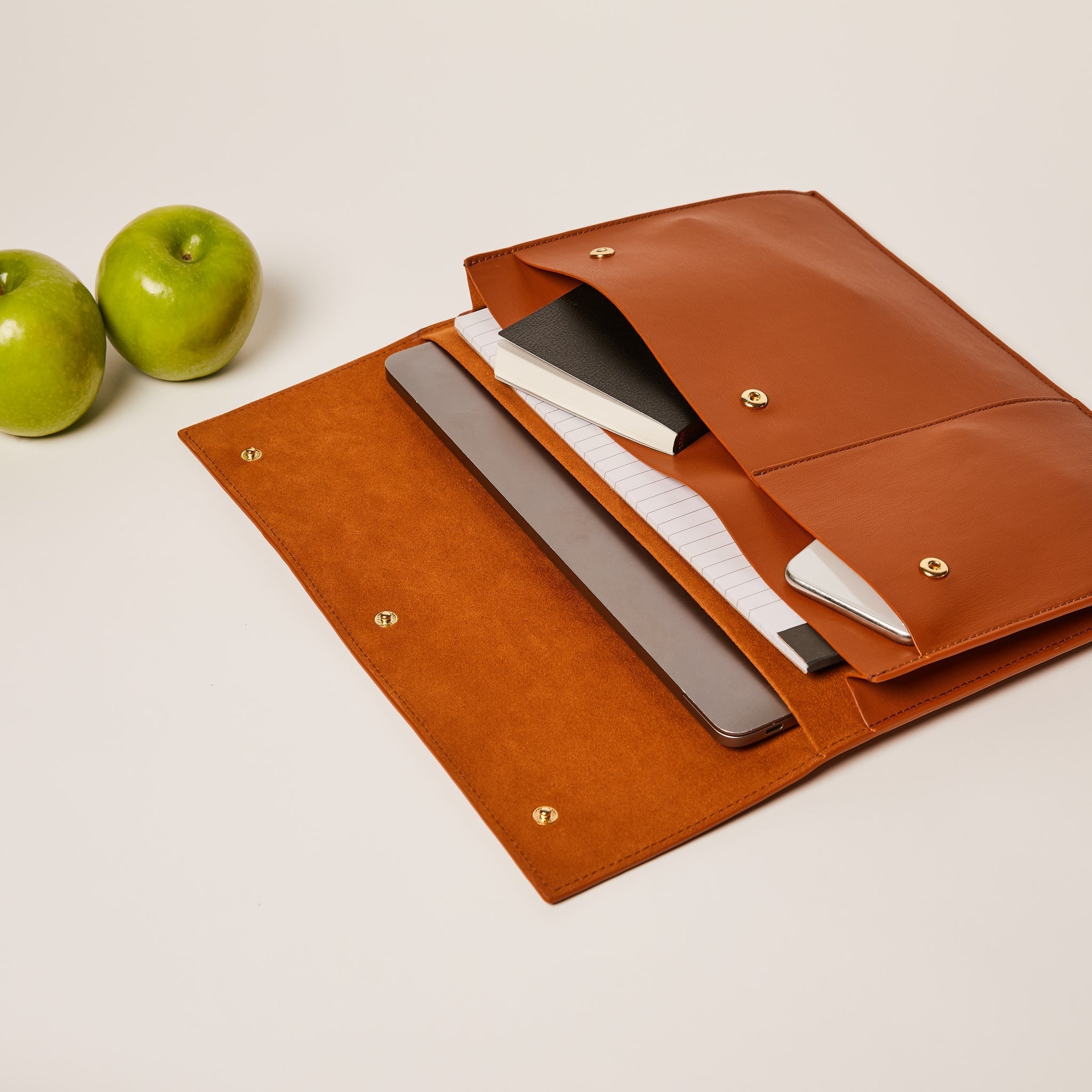 Gala Apple Leather Tech Folio Bag