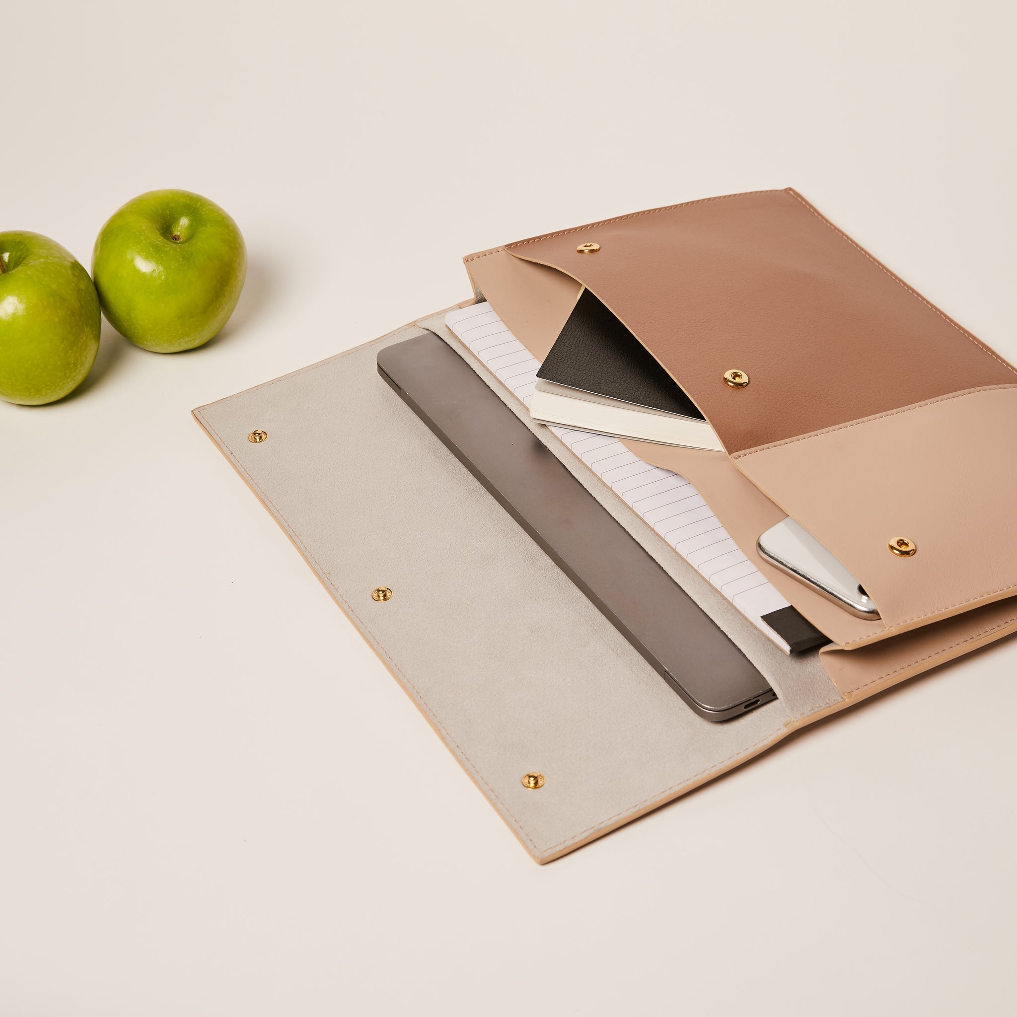 Gala Apple Leather Tech Folio Bag