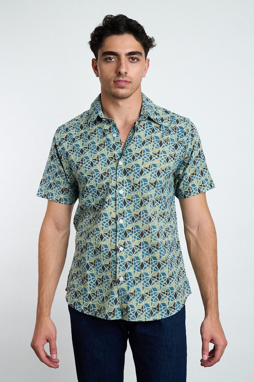 Men's Aby Short Sleeve Shirt - Cosmic Star