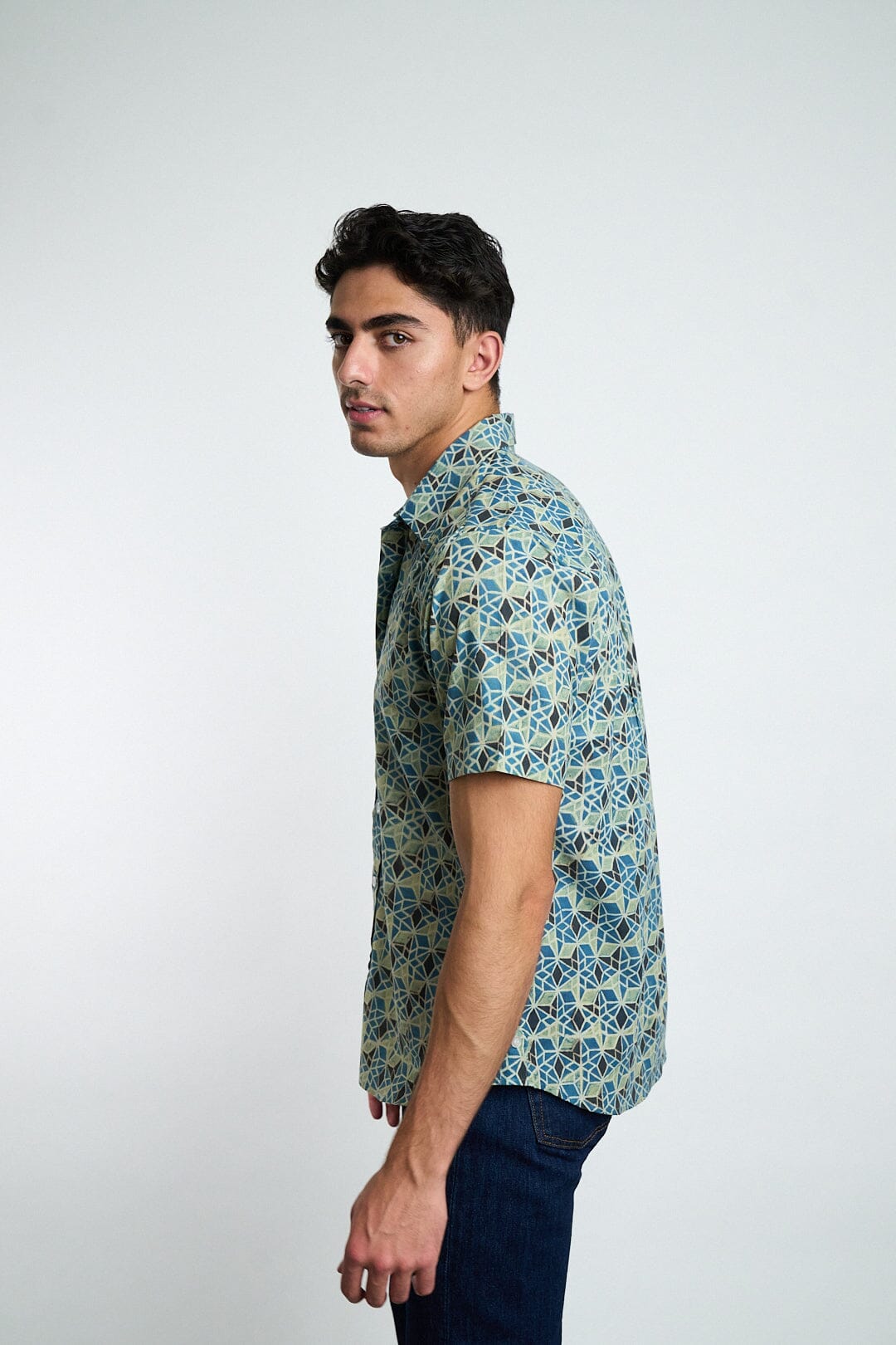 Men's Aby Short Sleeve Shirt - Cosmic Star