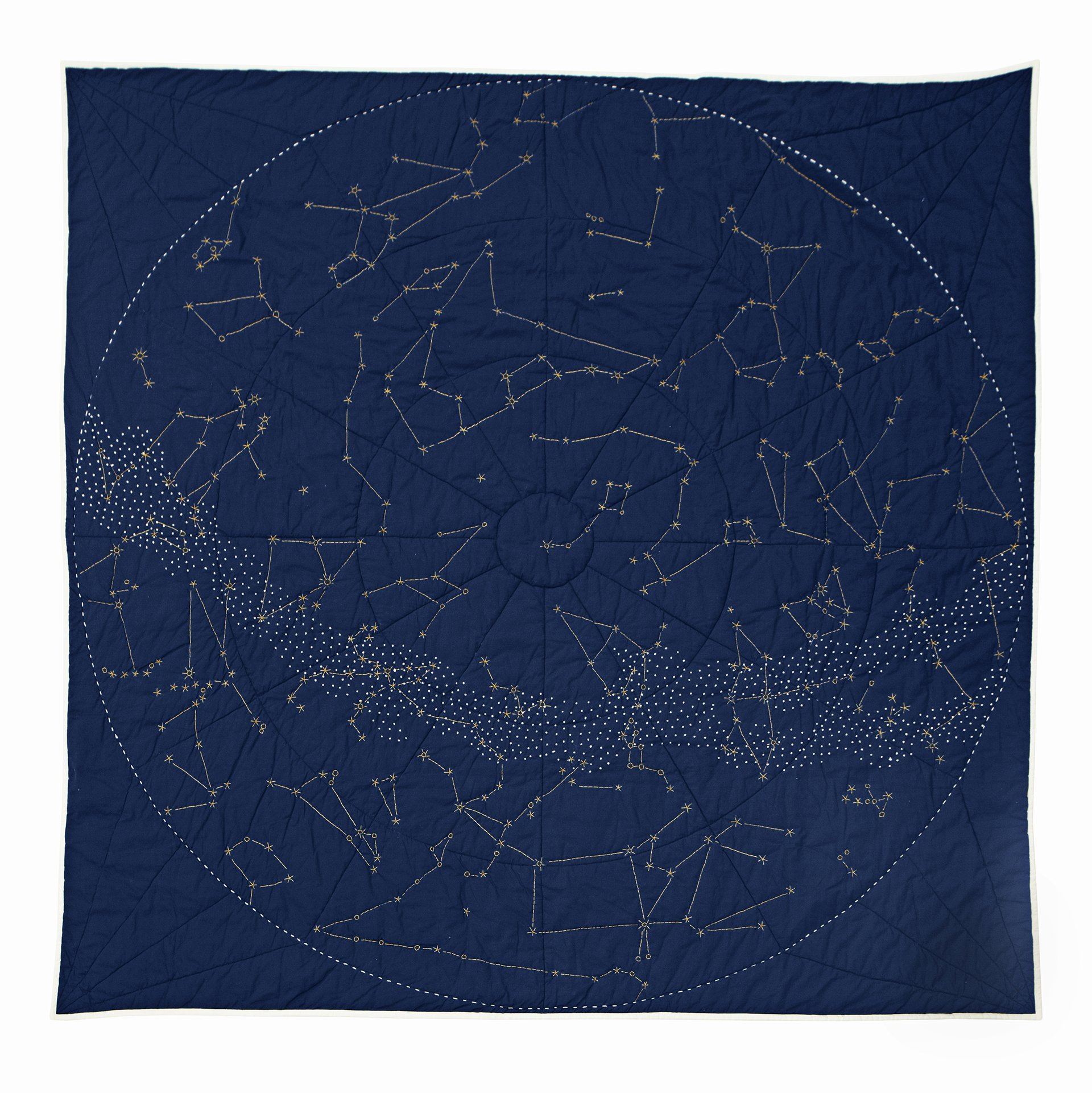 Constellation Quilt - Navy