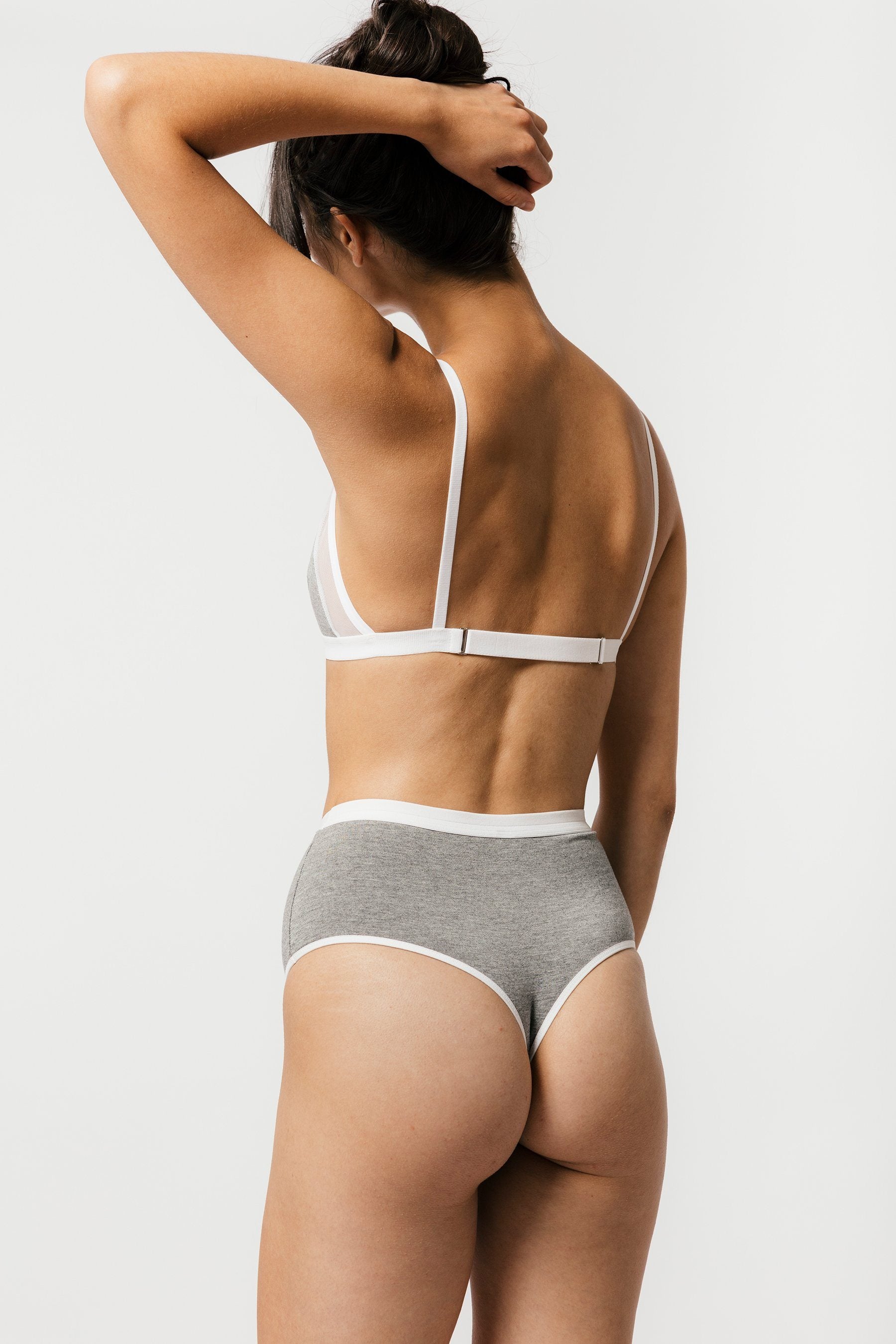 High Waist Bamboo Thong