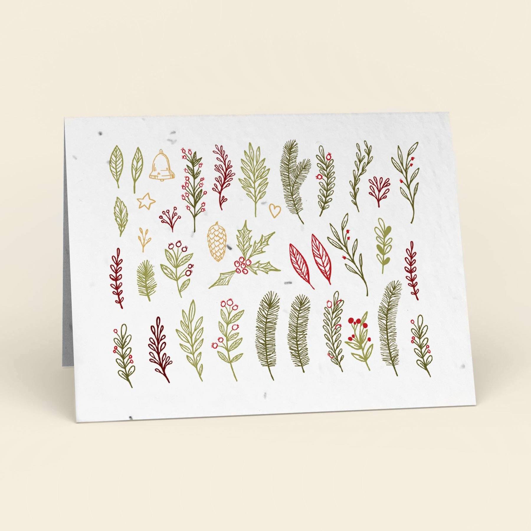 Holiday Leaves Plantable Cards - 10 Pack