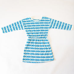 Kids' Hello Fun Wave Long Sleeve Dress