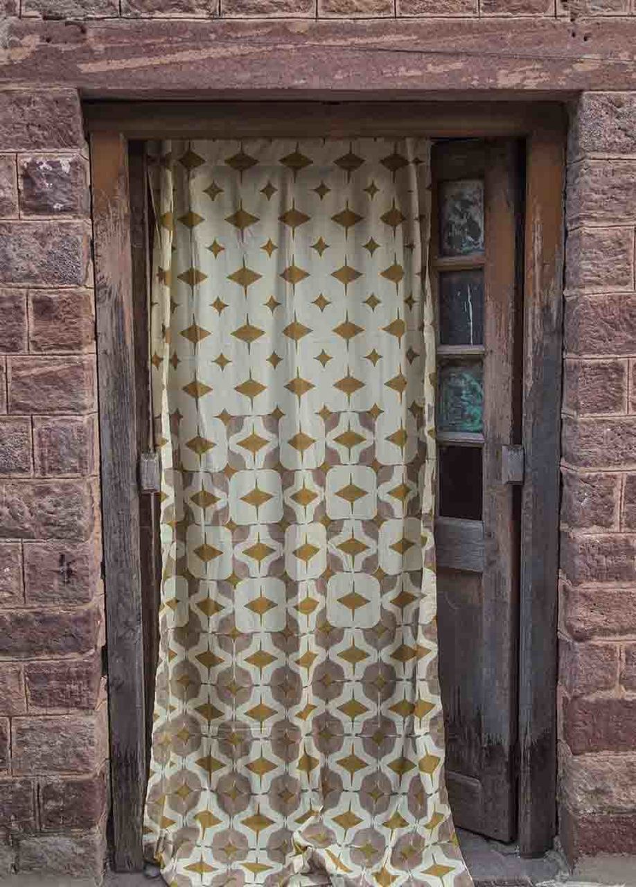 Golden Escape Curtain Panel