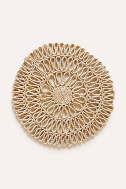 Lattice White Sisal Placemat