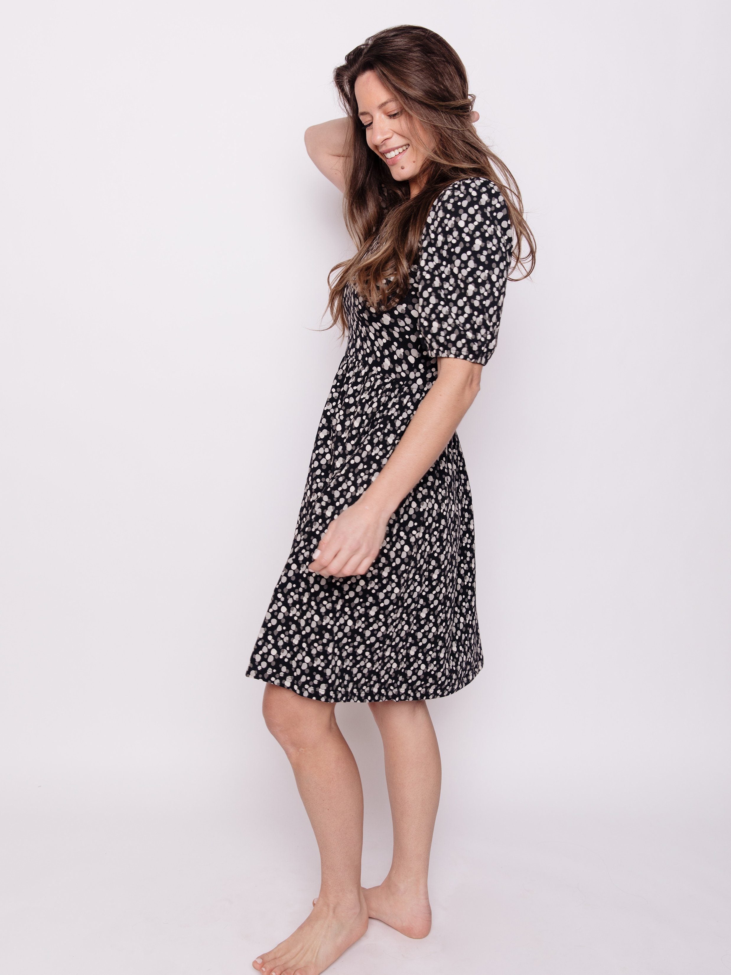 Inez Frost Bubble Sleeve Dress