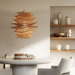 Intricate Rattan Lampshade