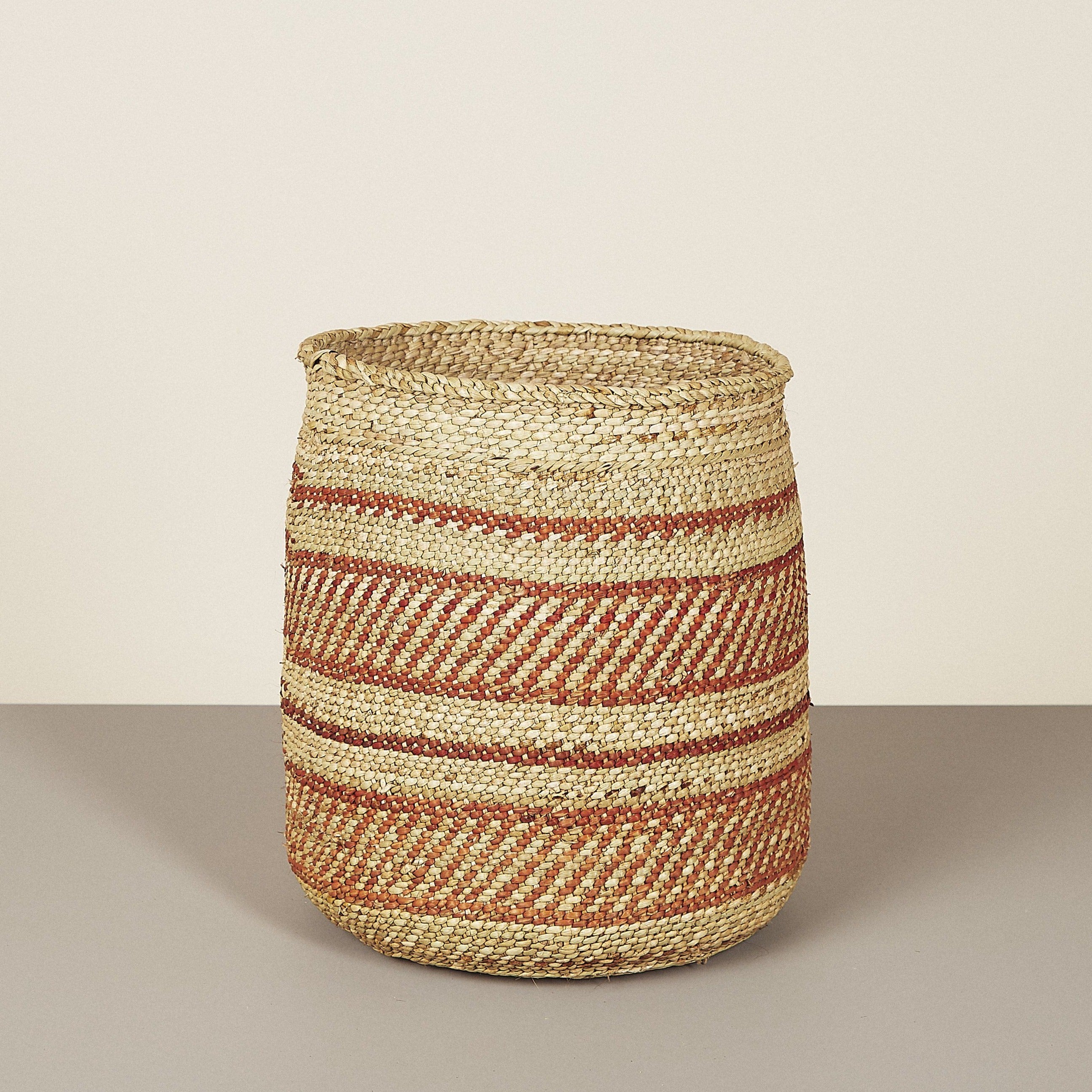 Iringa Basket - Auburn Stripe