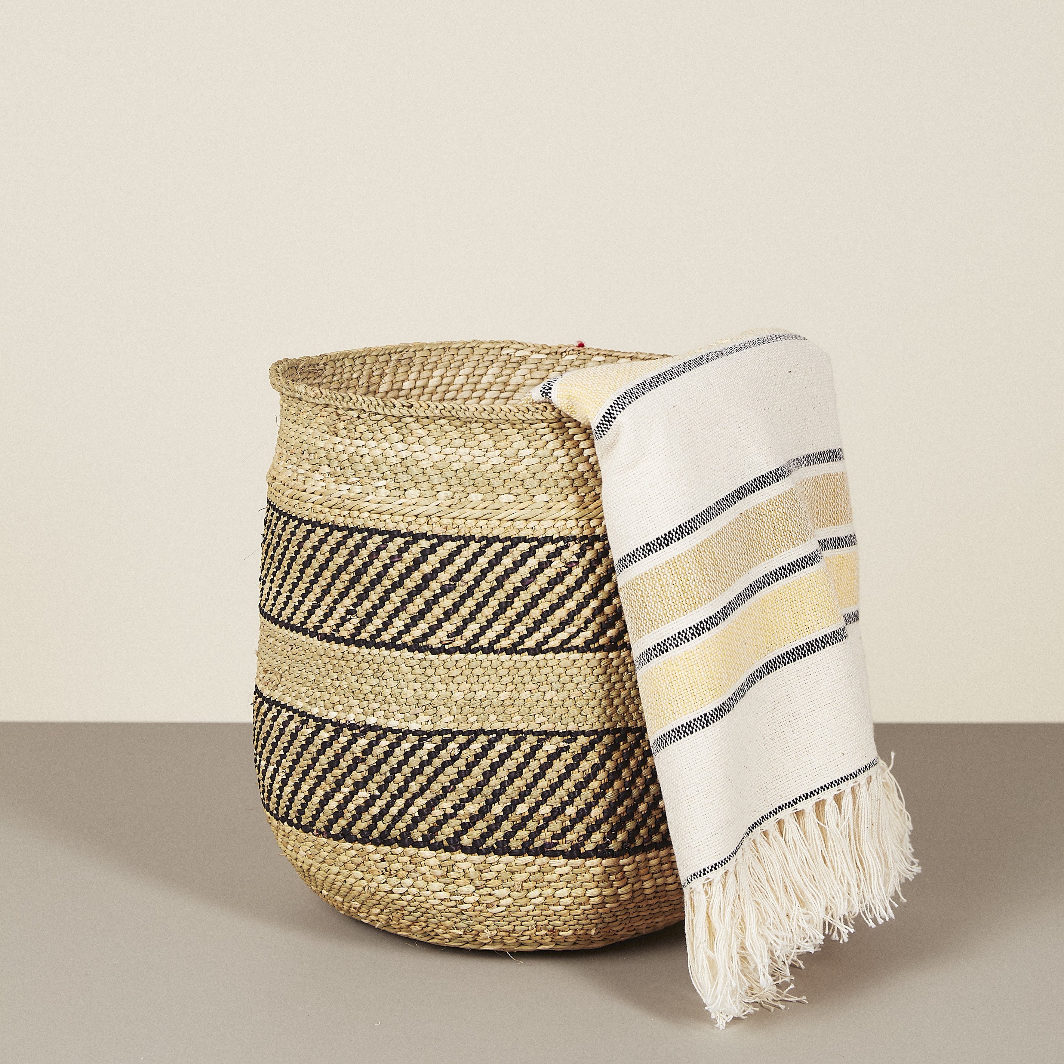 Iringa Baskets - Black Stripe