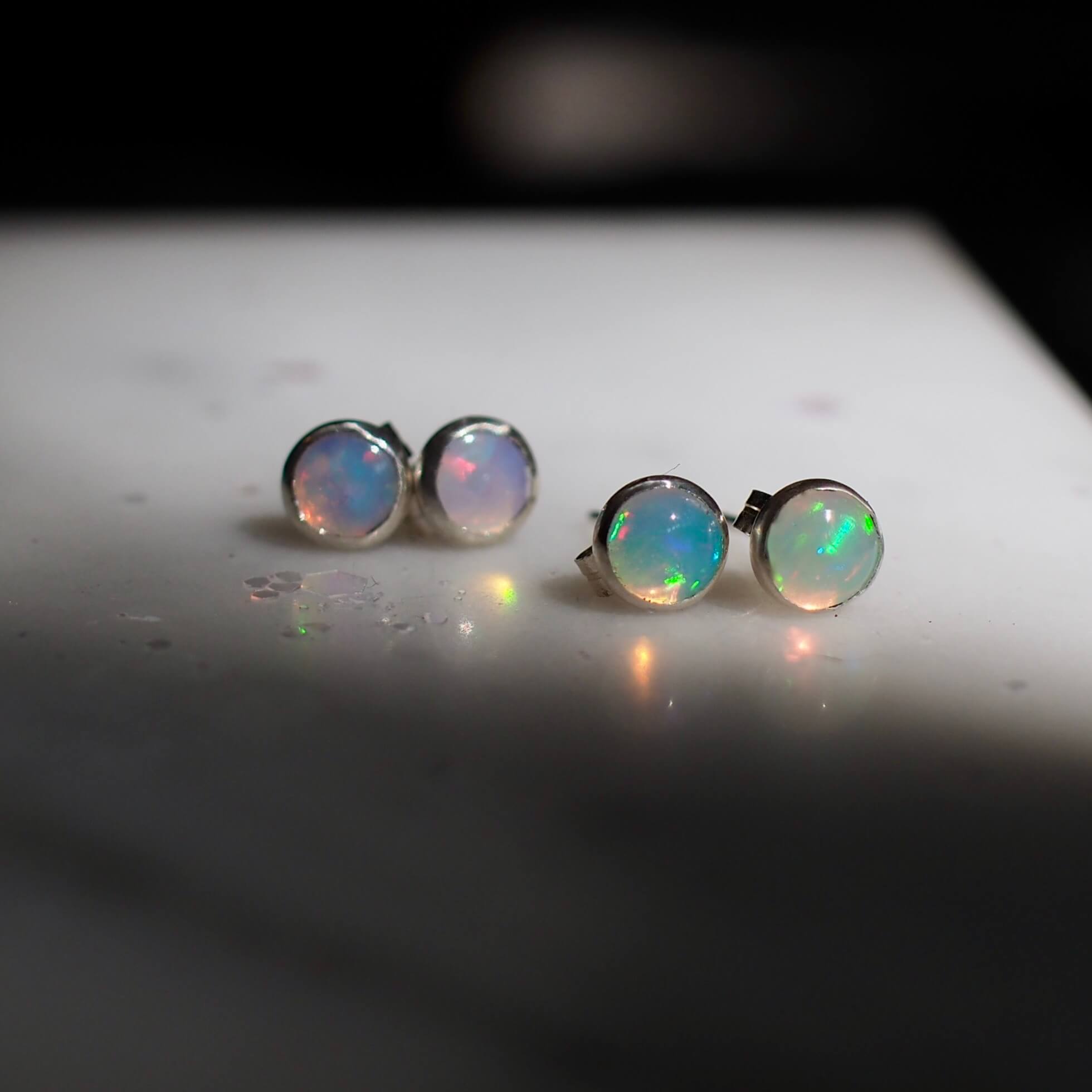 Gemstone Stud Earrings