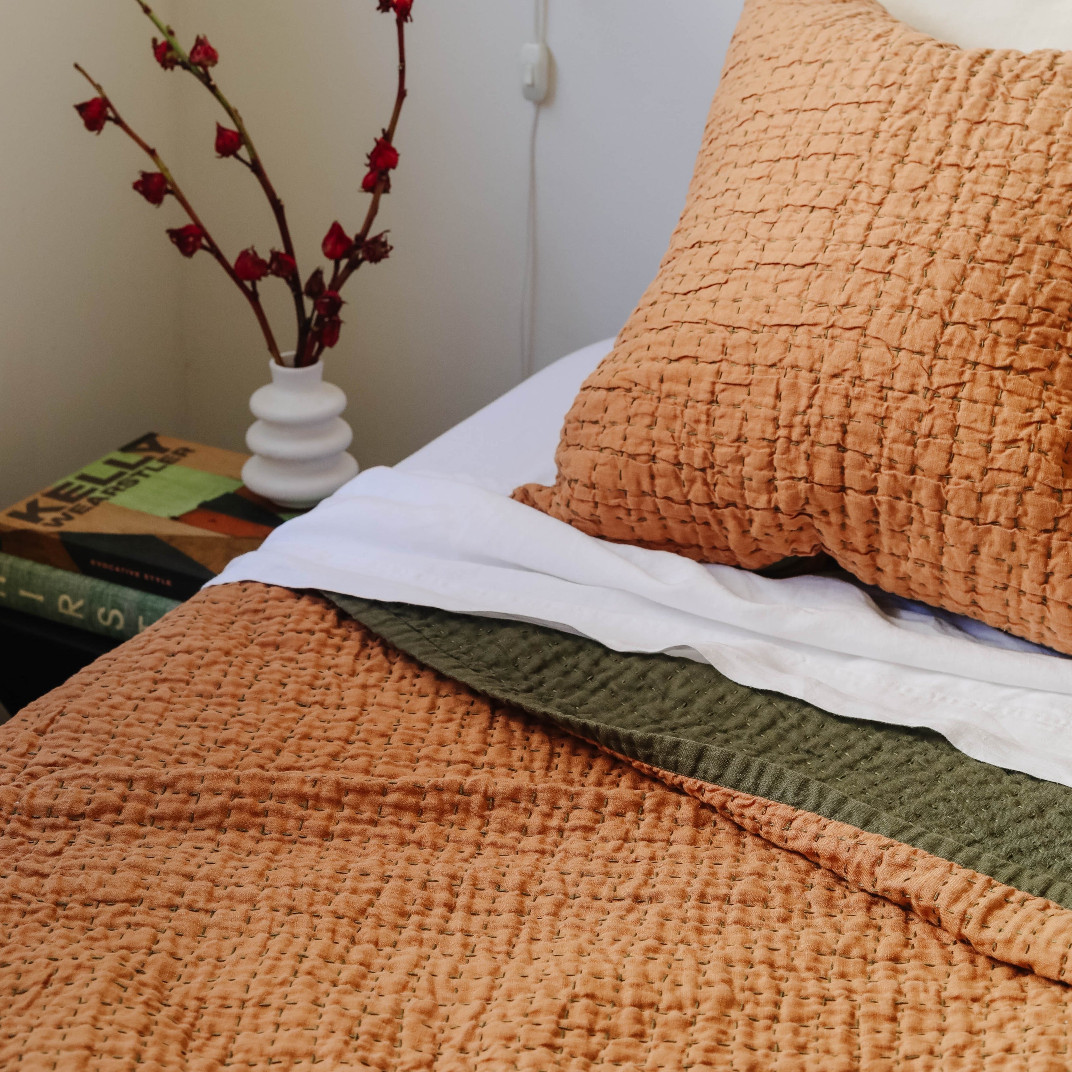 Jasper Quilted Hemp Blanket