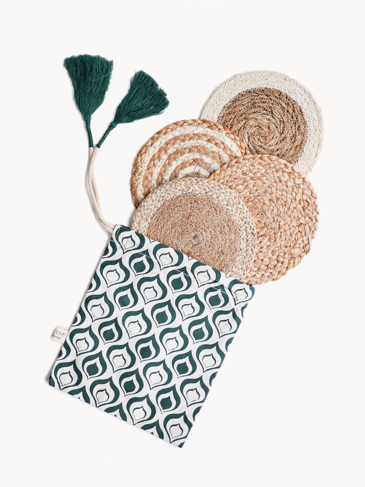 Jute and Seagrass Trivet Gift Set