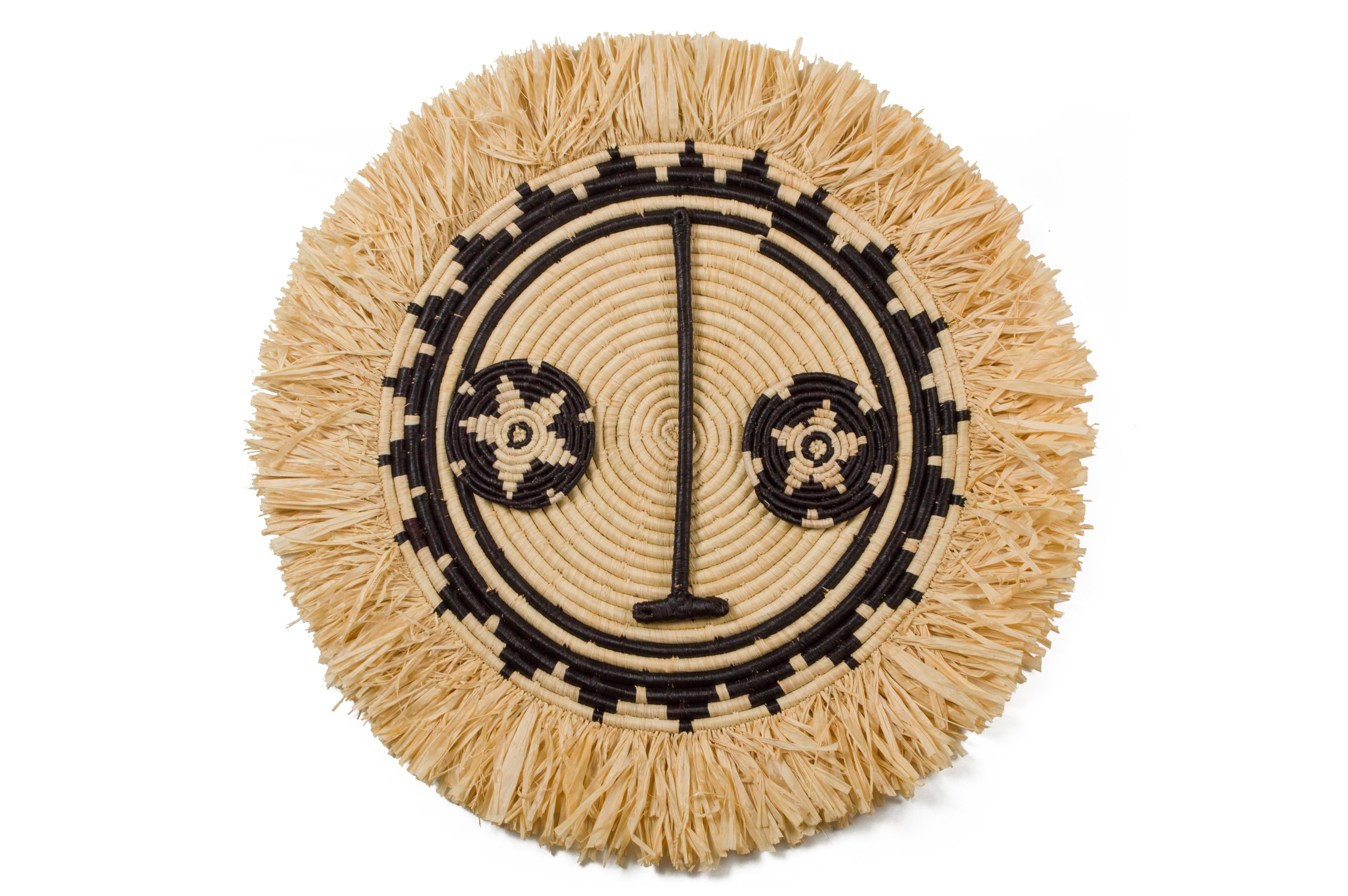 Fringed Sun Mask Wall Art Disc