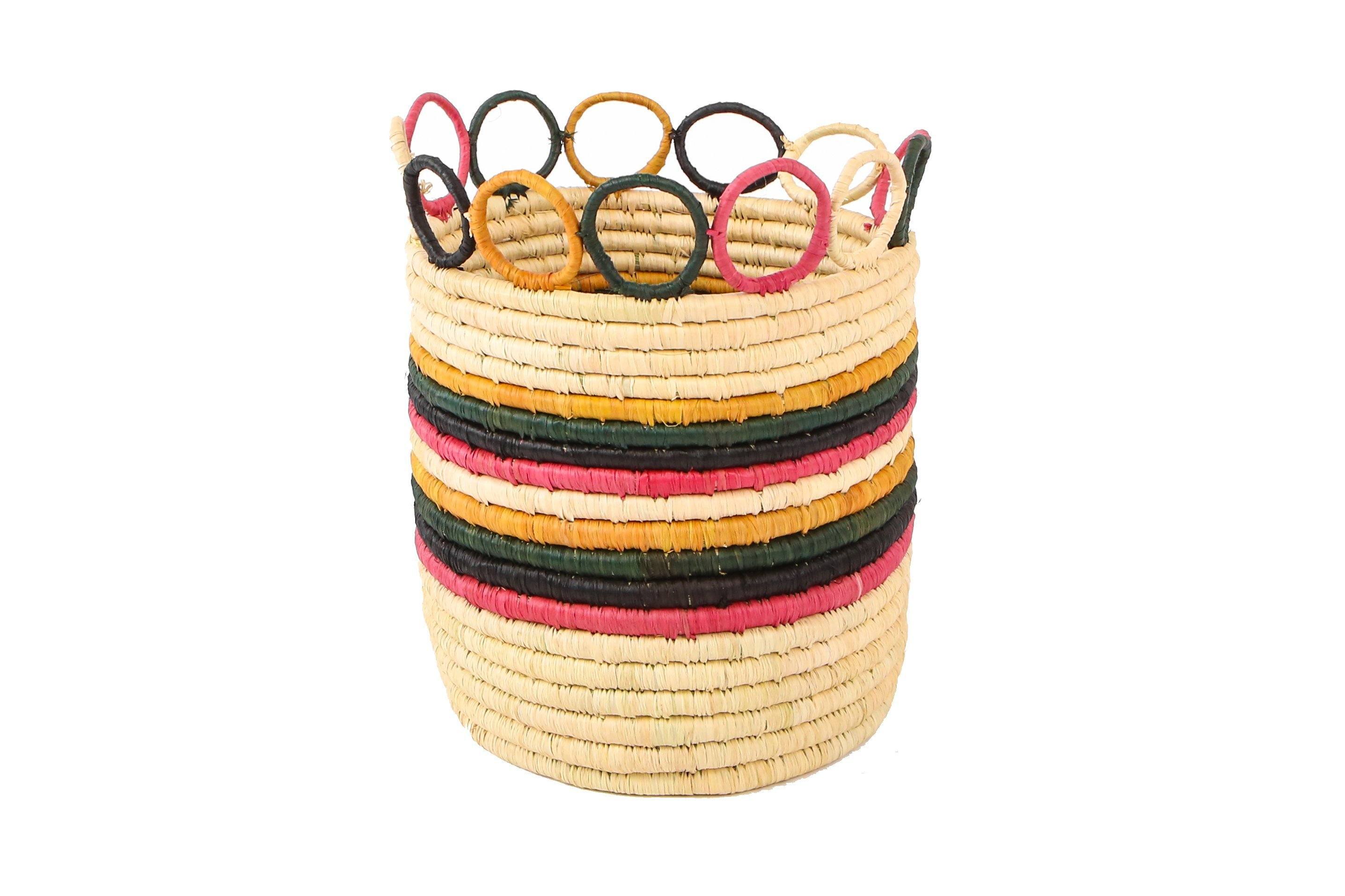 Medium Mod Rainbow Hooped Planter