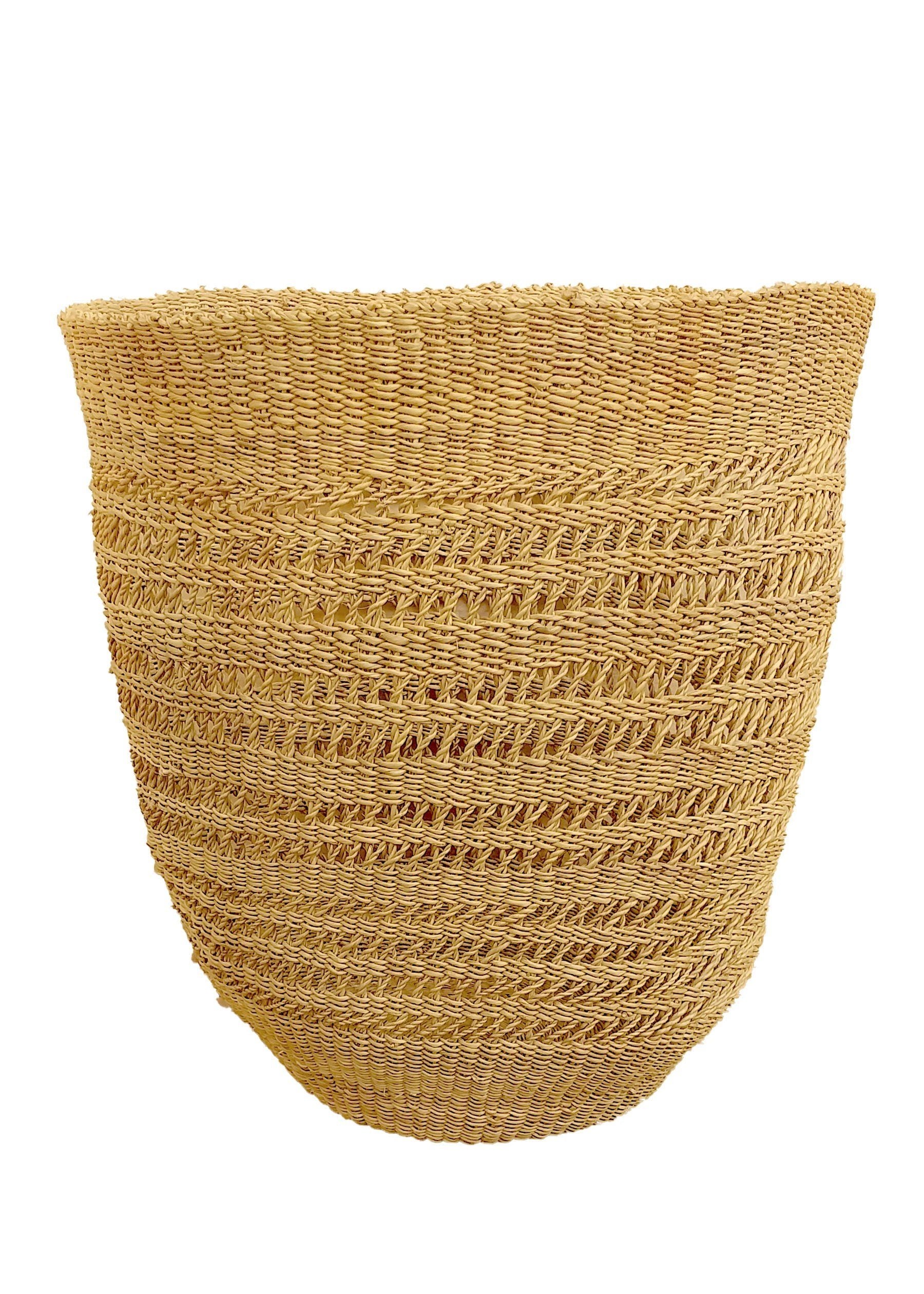 Lace Hurricane Basket Vase