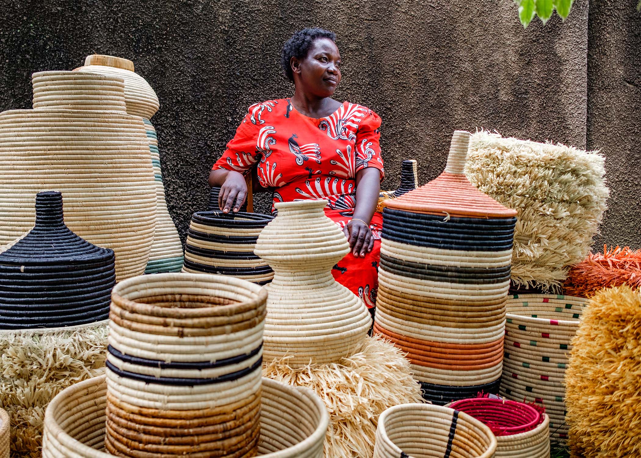 All Natural Ngamia Floor Basket