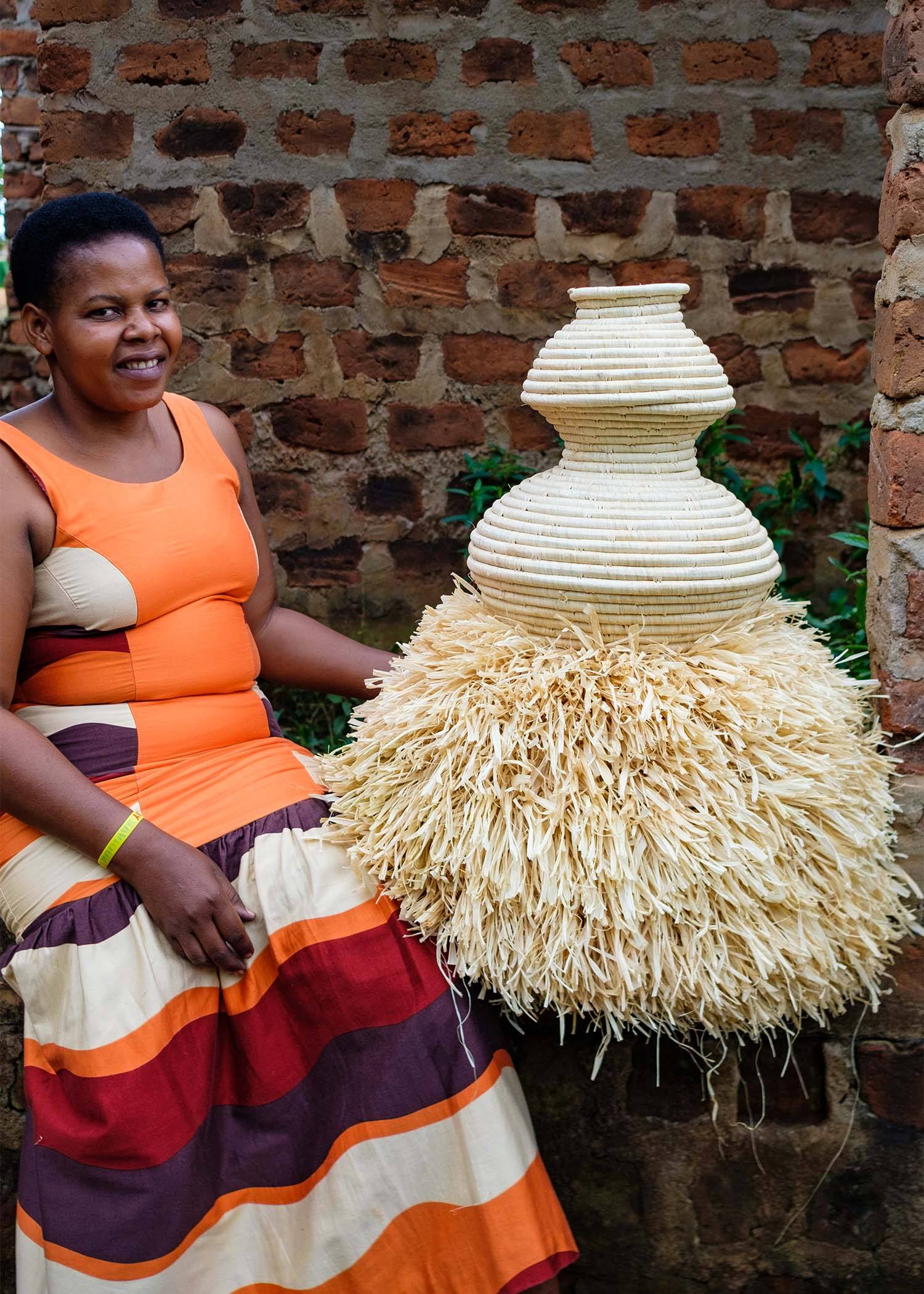 All Natural Ngamia Floor Basket