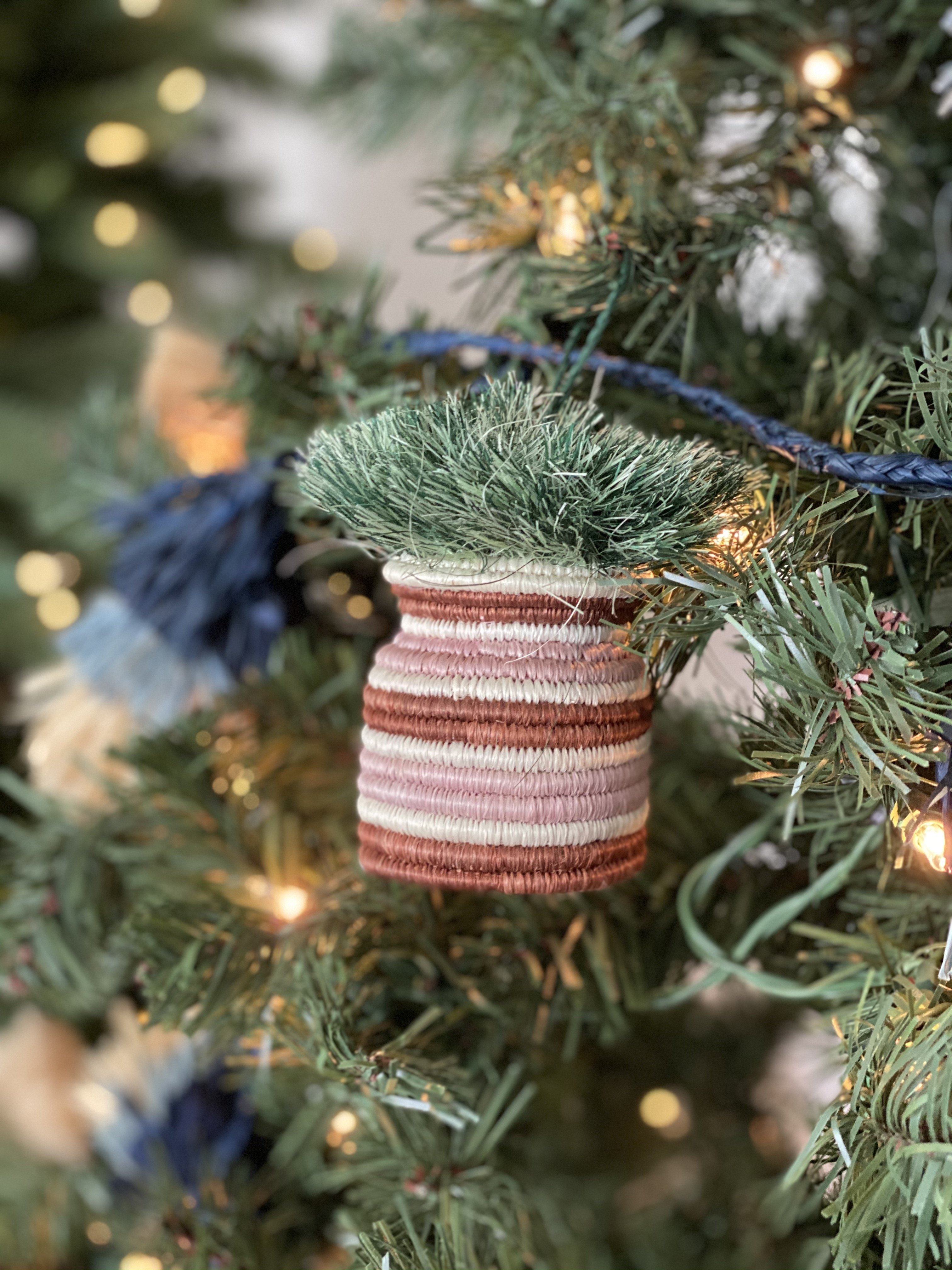 Banded Planter Ornament