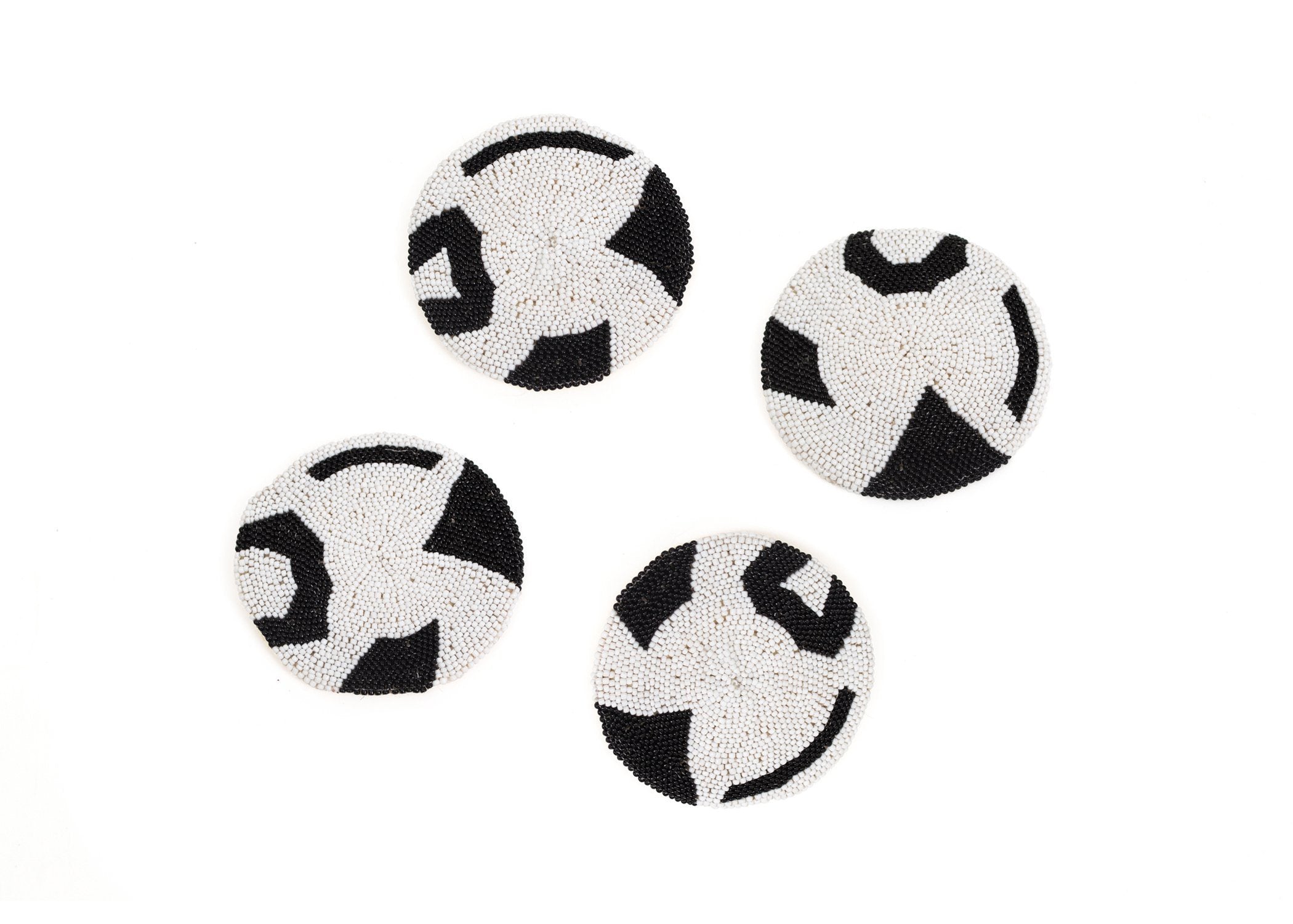 Black Beaded Atelier 01 Coaster Set