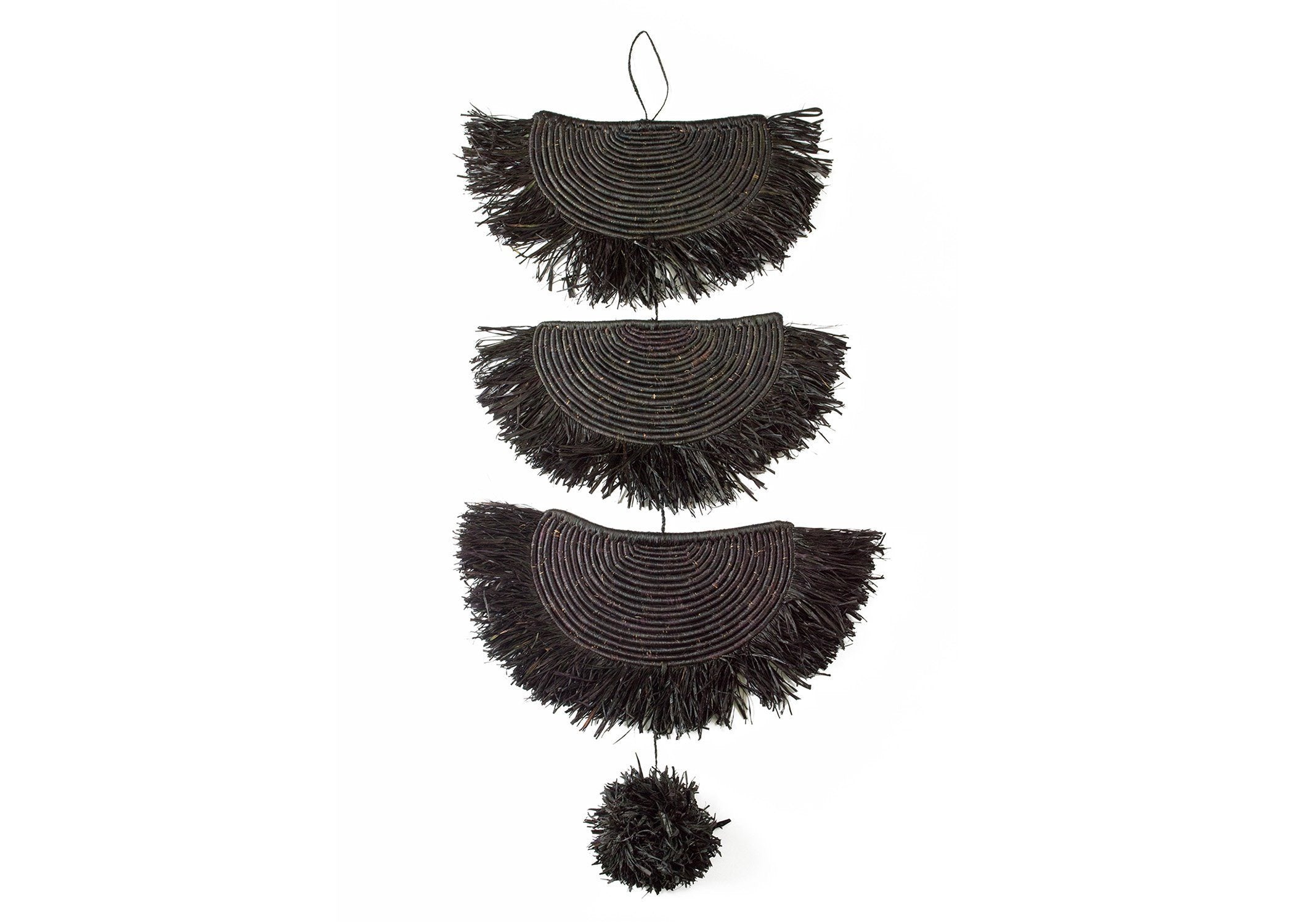 Black Raffia Parade Mobile