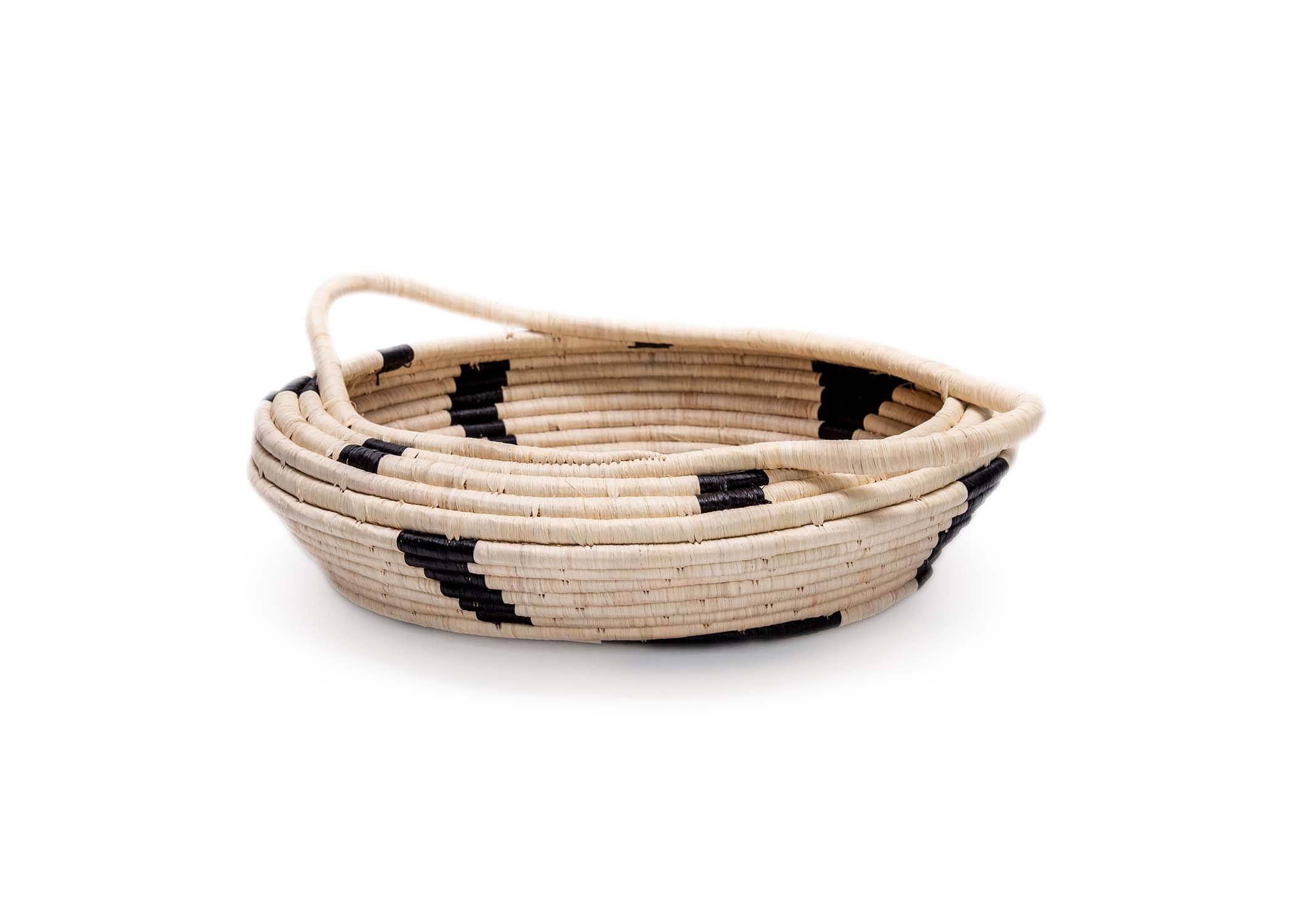 Black Spotted Storage Basket