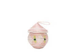 Blush Egg Shaped Box Ornament