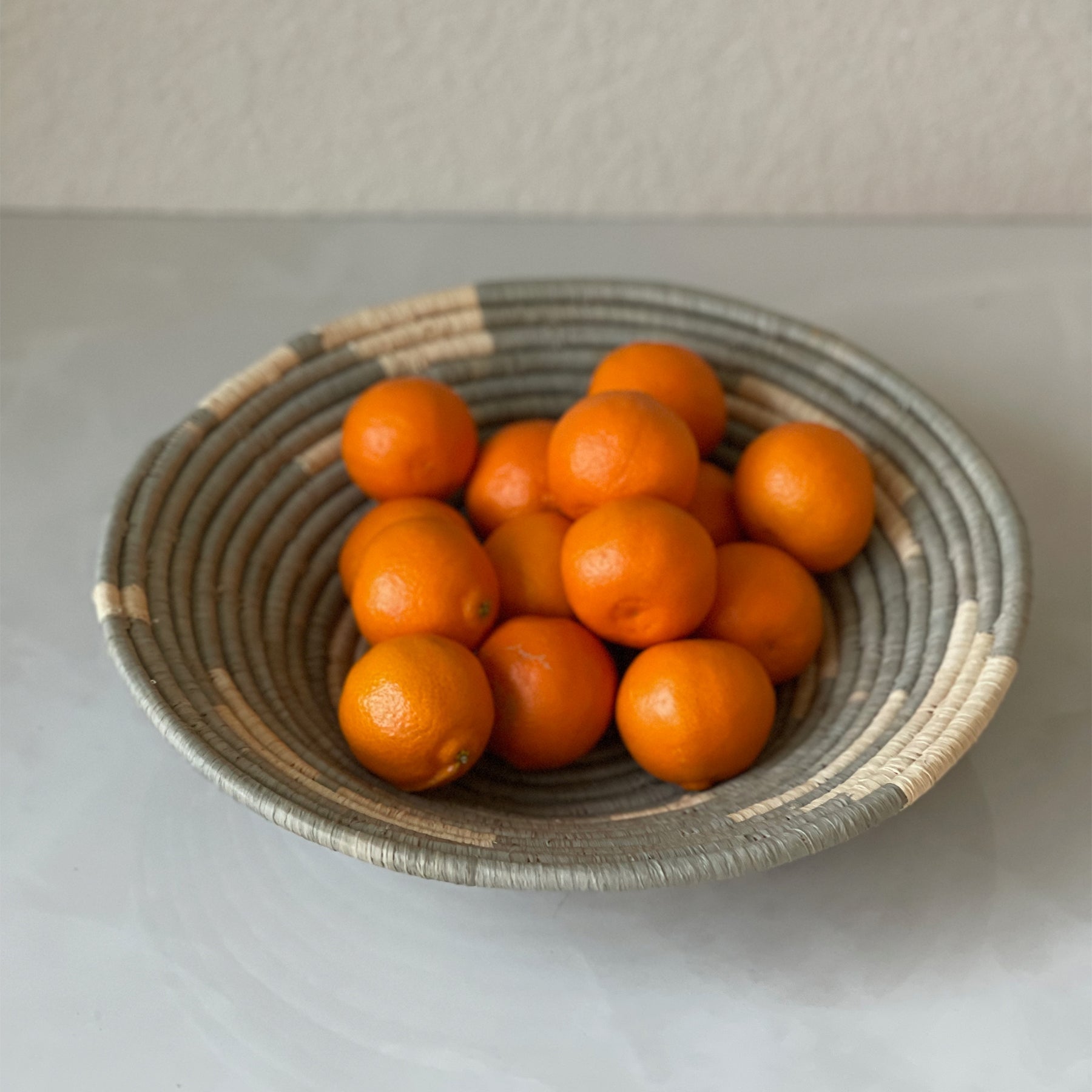 Coastal Minimalism Woven Medium Bowl - Reflections