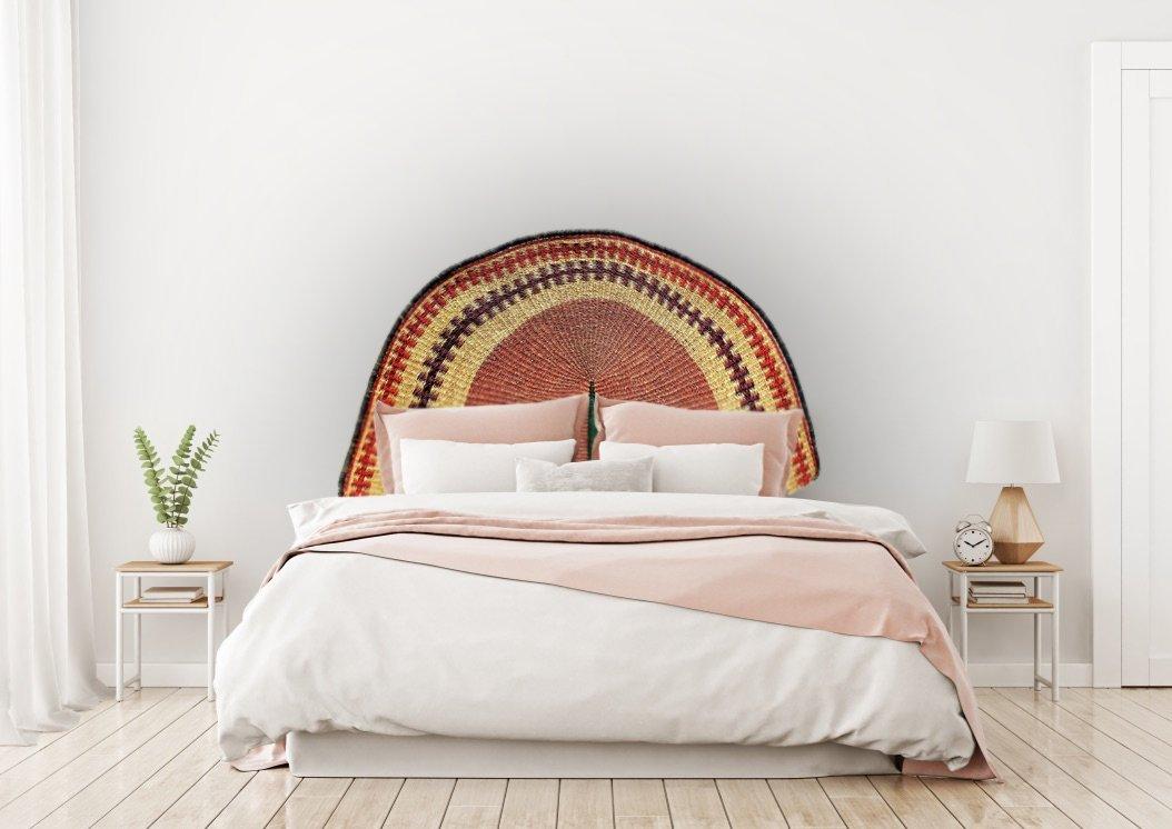 Earthy Bolga Queen Headboard