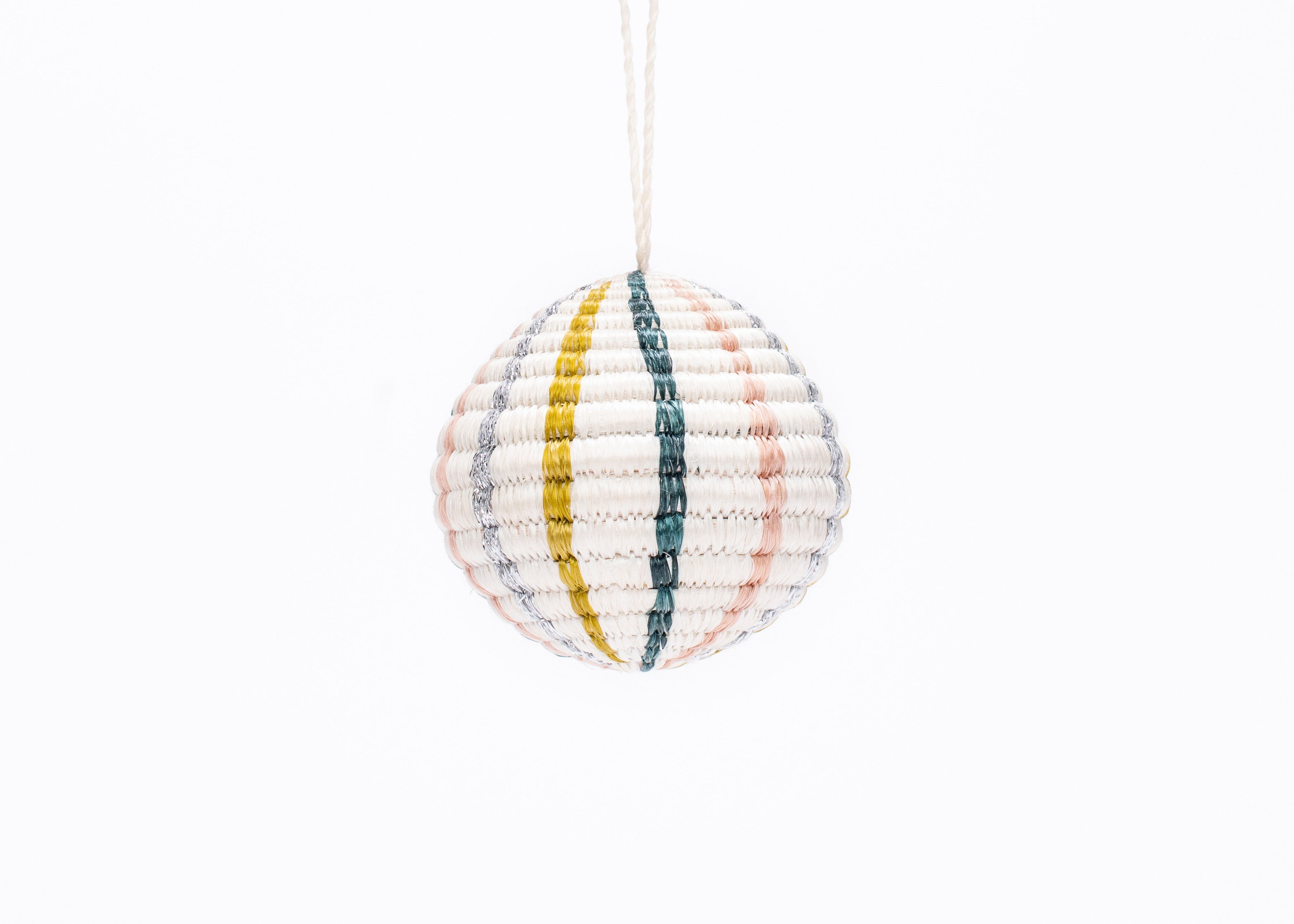 Globe Ornament - Blush Metallic