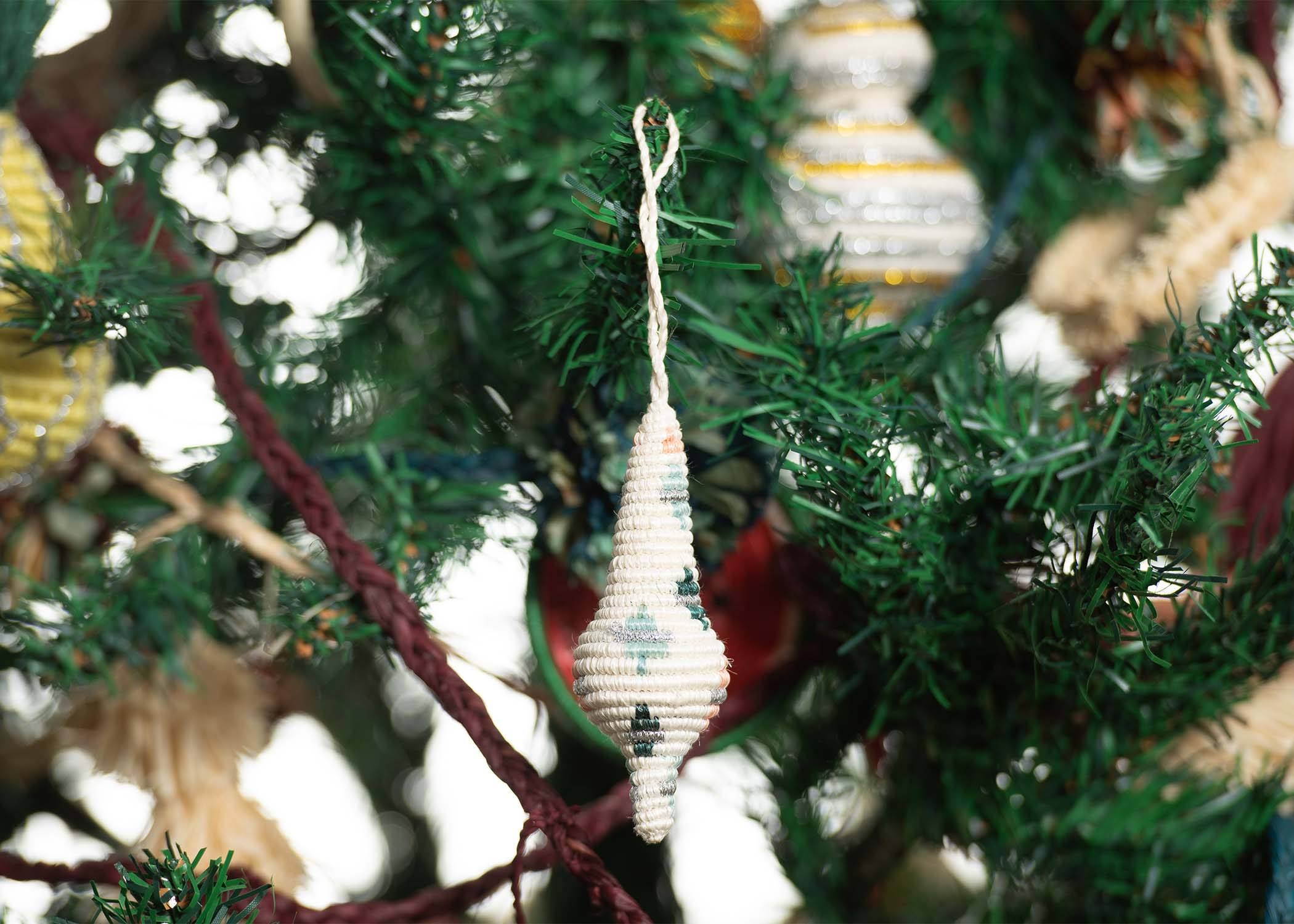 Icicle Blush Metallic Ornament