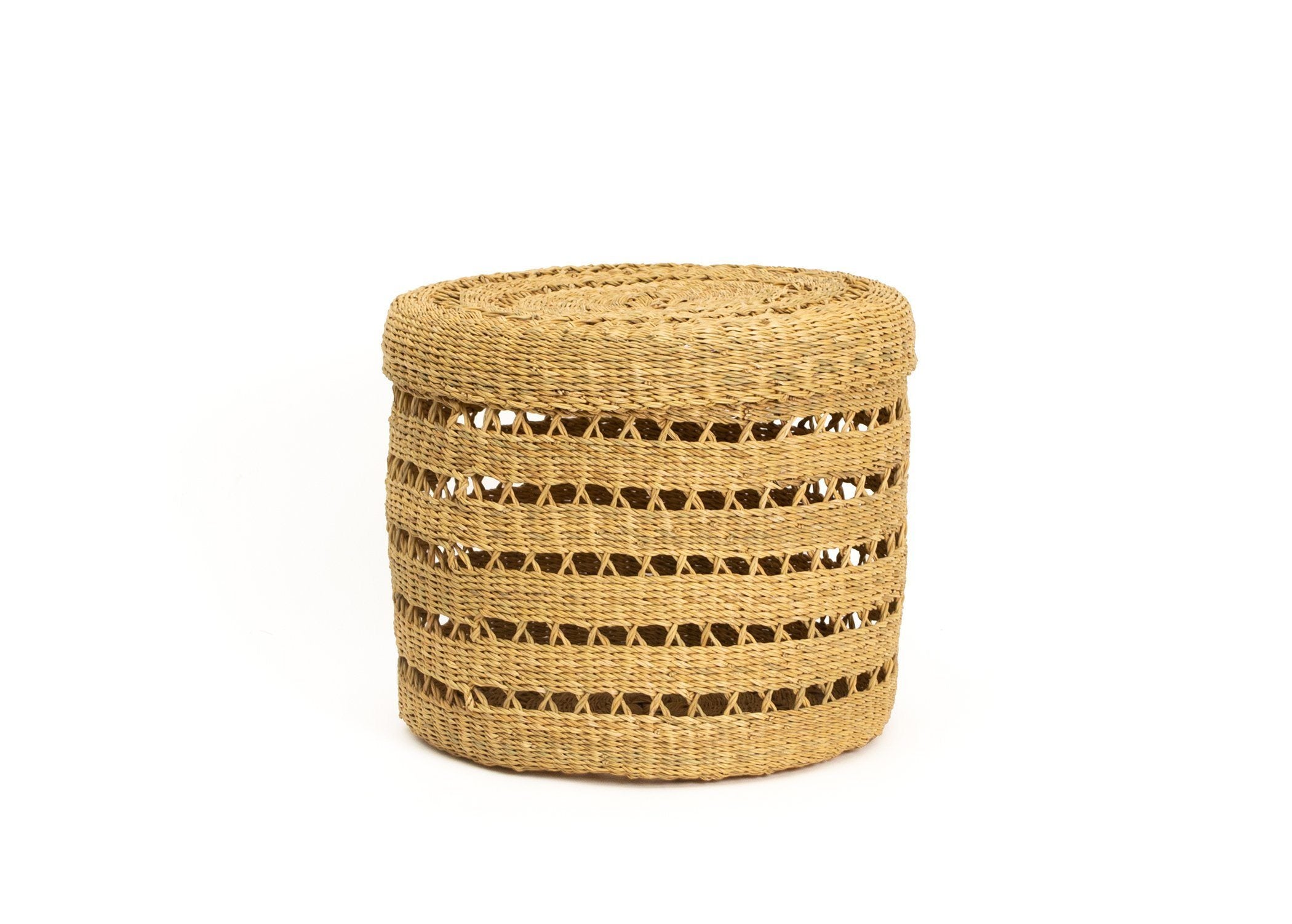 Lidded Lace Large Grass Box