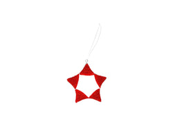 Red Beaded Star Ornament