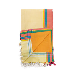 Kenyan Beach Towel Towels Swahili Coast Design Soft Yellow 