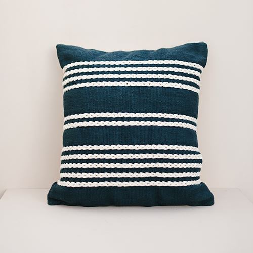 Blue Meadow Throw Pillow Cover