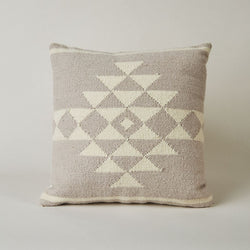 Neutral Sahara Wool Throw Pillow Cover