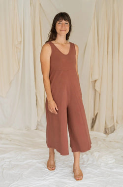 Lakeside Wide Leg Jumpsuit Jumpsuits Mien XS Rosewood 