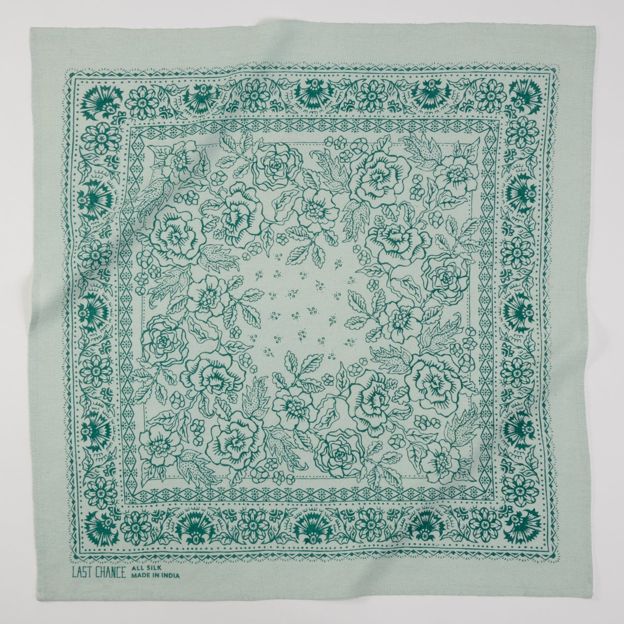 Eggshell Rose Silk Bandana