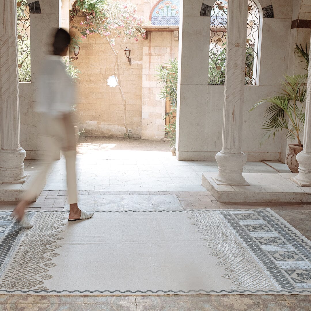 Lattice Hand-knotted Wool Carpet