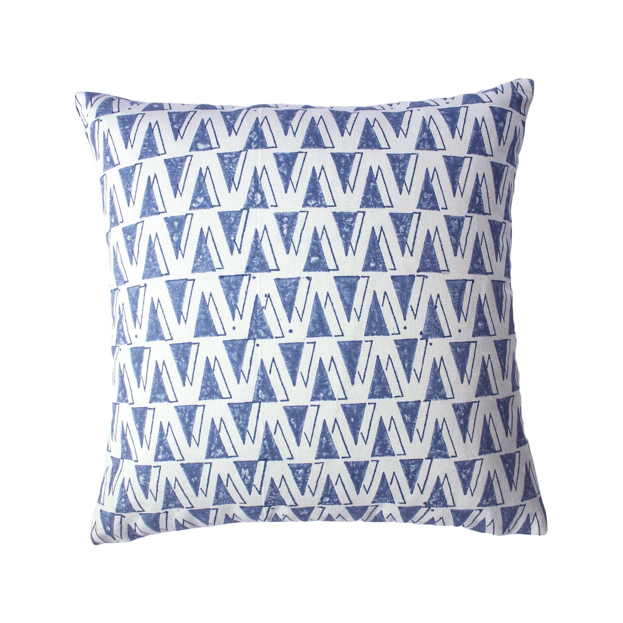 Indigo Throw Pillow Cover - Shadow